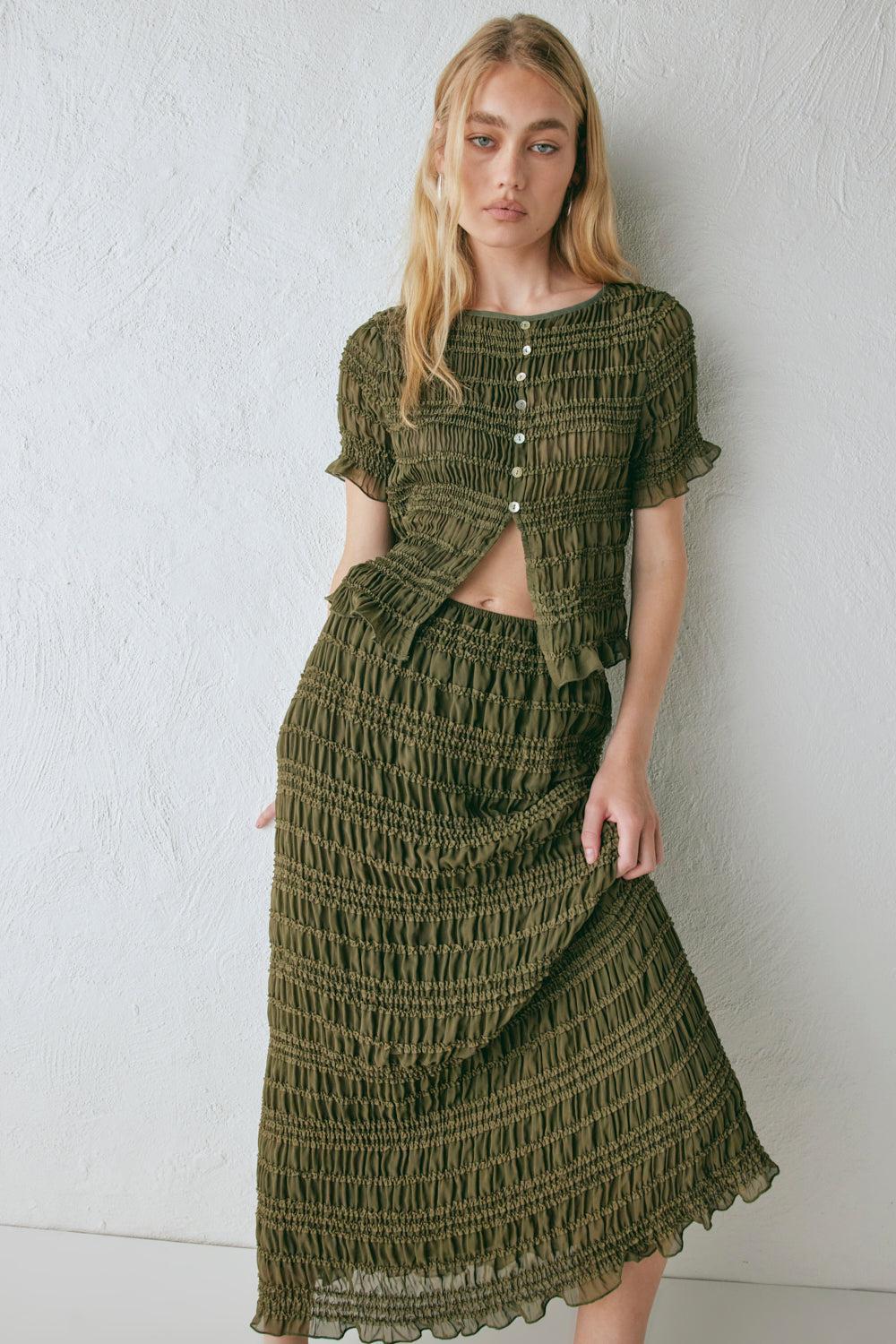 Sofia Top Khaki Product Image