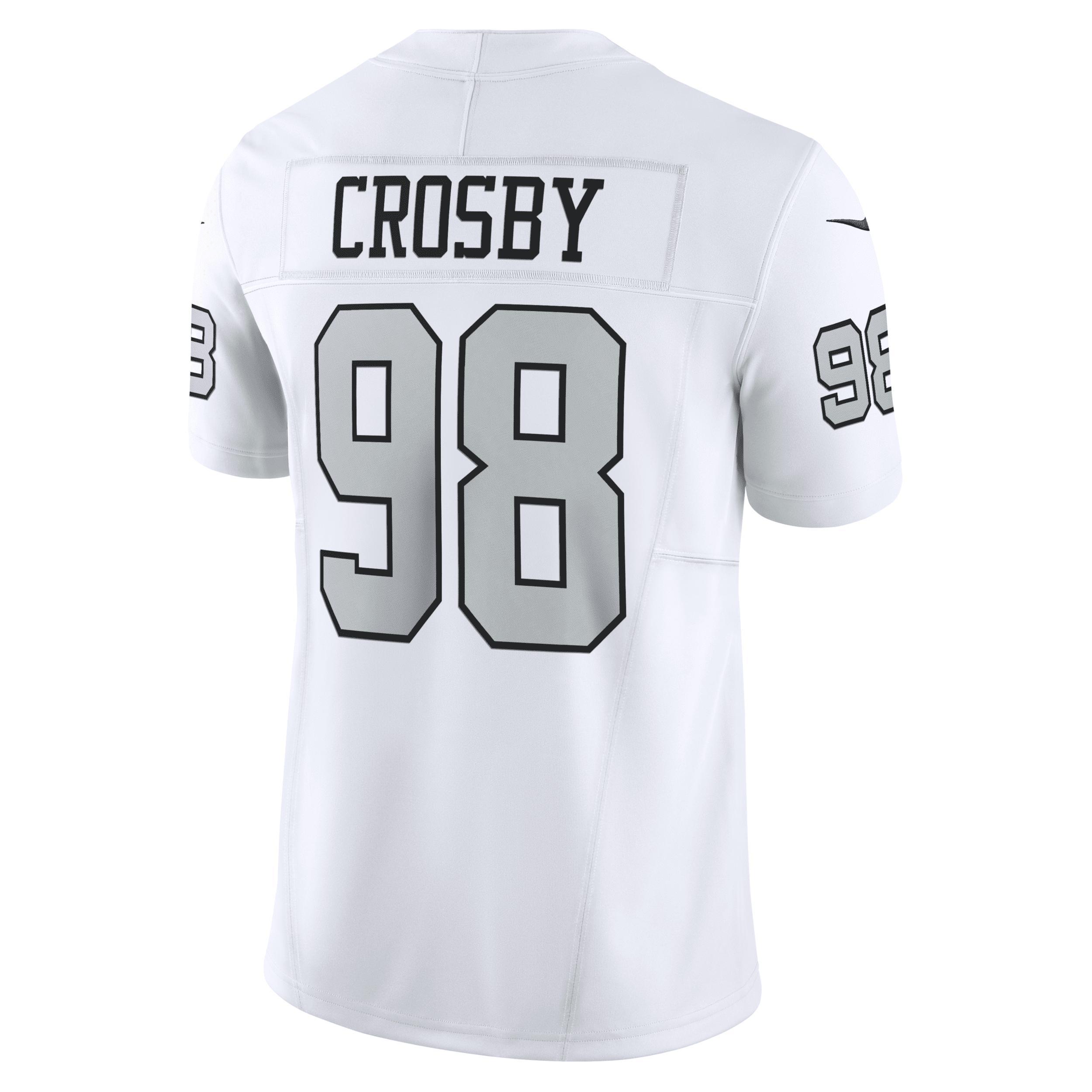 Men's Nike Maxx Crosby White Las Vegas Raiders Vapor F.U.S.E. Limited Jersey, Size: 3XL, Lvr White Product Image