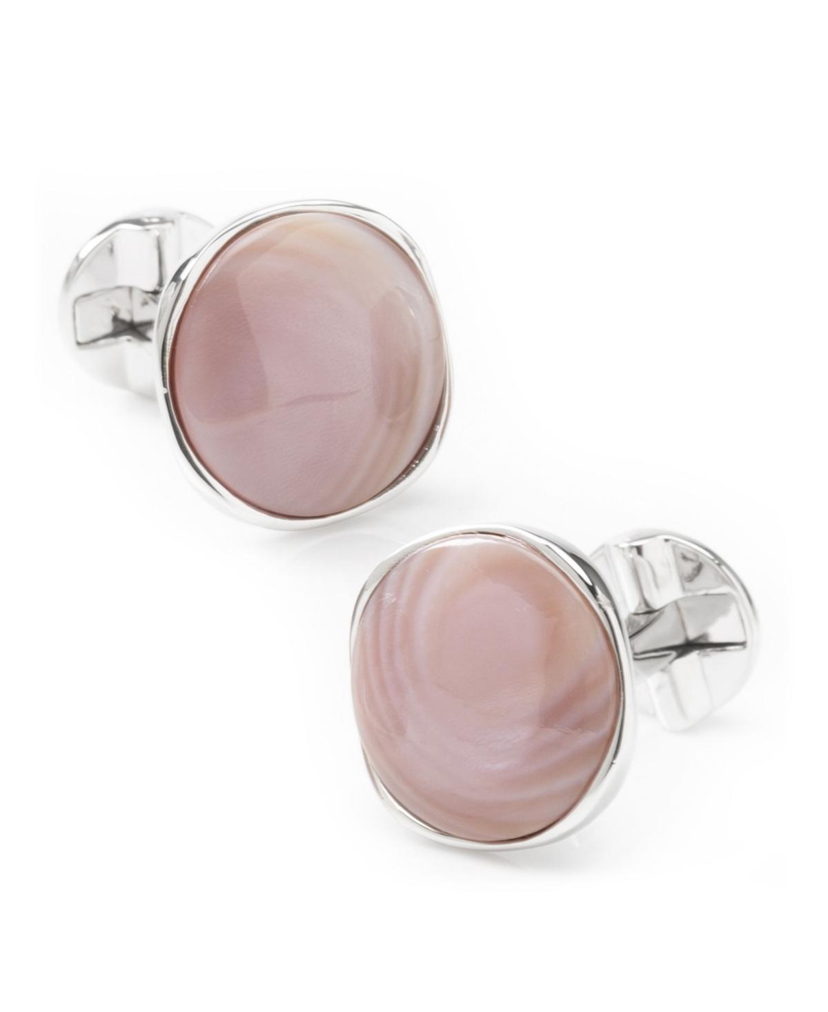 Mens Ox & Bull Trading Co. Sterling Silver & Aquamarine Jade Cufflinks Product Image