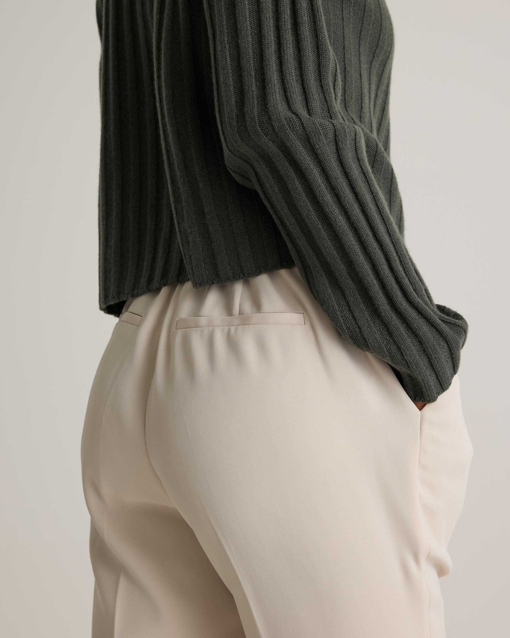 Quince | Women's Stretch Crepe Ankle Pants Recycled Polyester Product Image