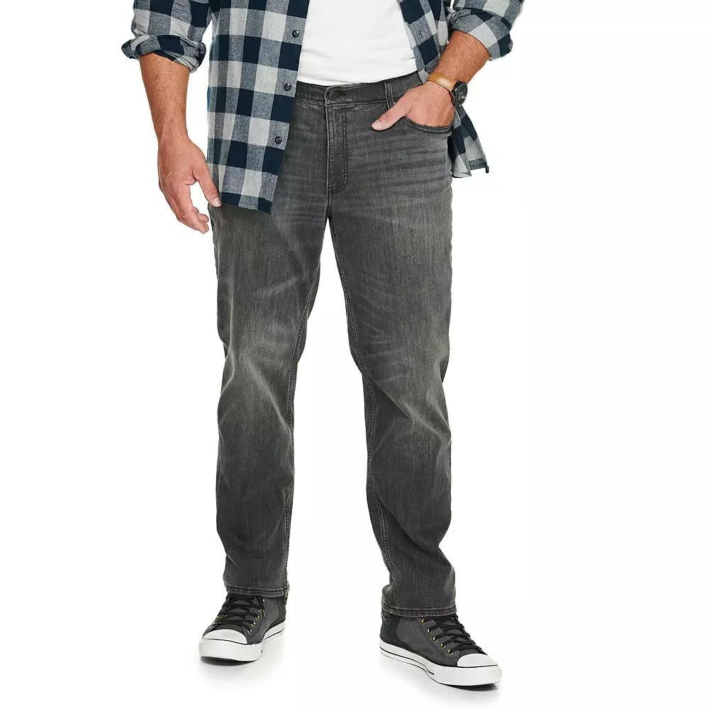 Big & Tall Sonoma Goods For Life® Straight-Leg Flexwear Jeans, Men's, Size: 44X34, Rinse Blue Product Image