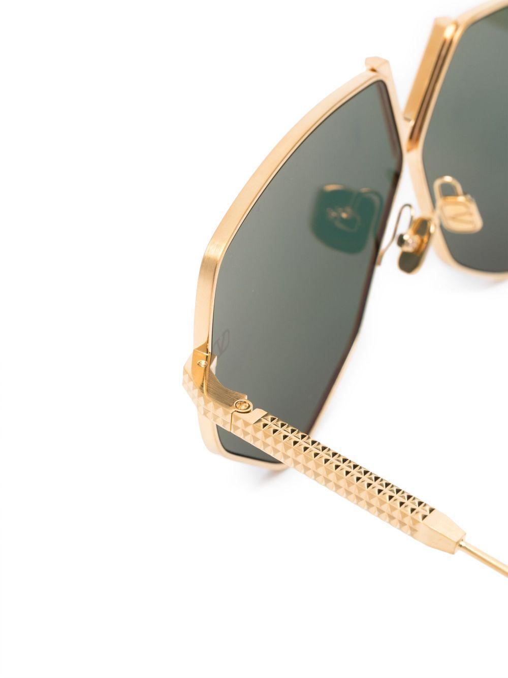 geometric-frame tinted sunglasses Product Image