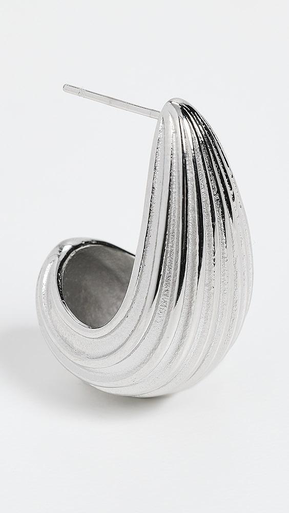 Kenneth Jay Lane Thick Ridge Hoops | Shopbop Product Image