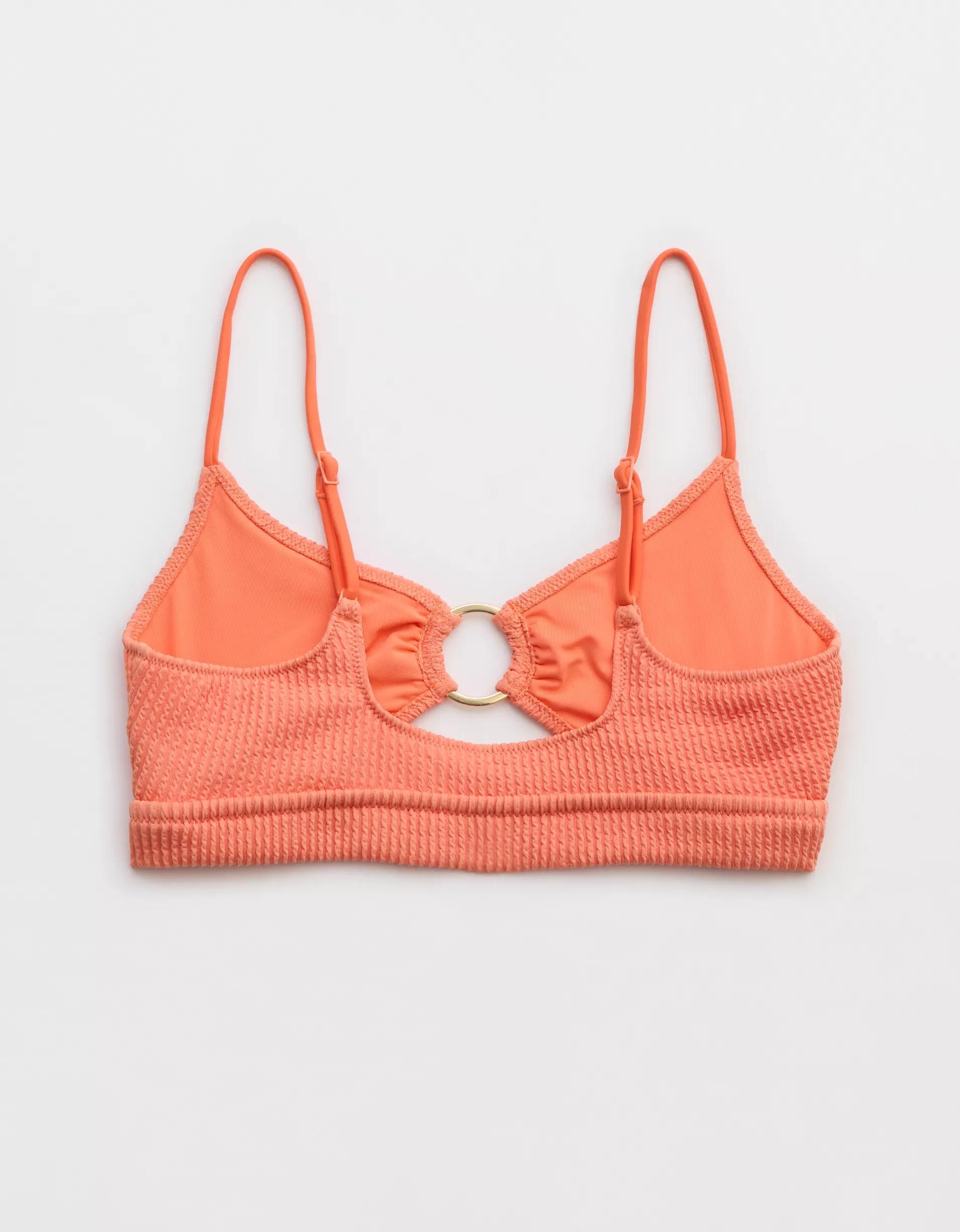 Aerie Crinkle Scoop Cutout Bikini Top Product Image