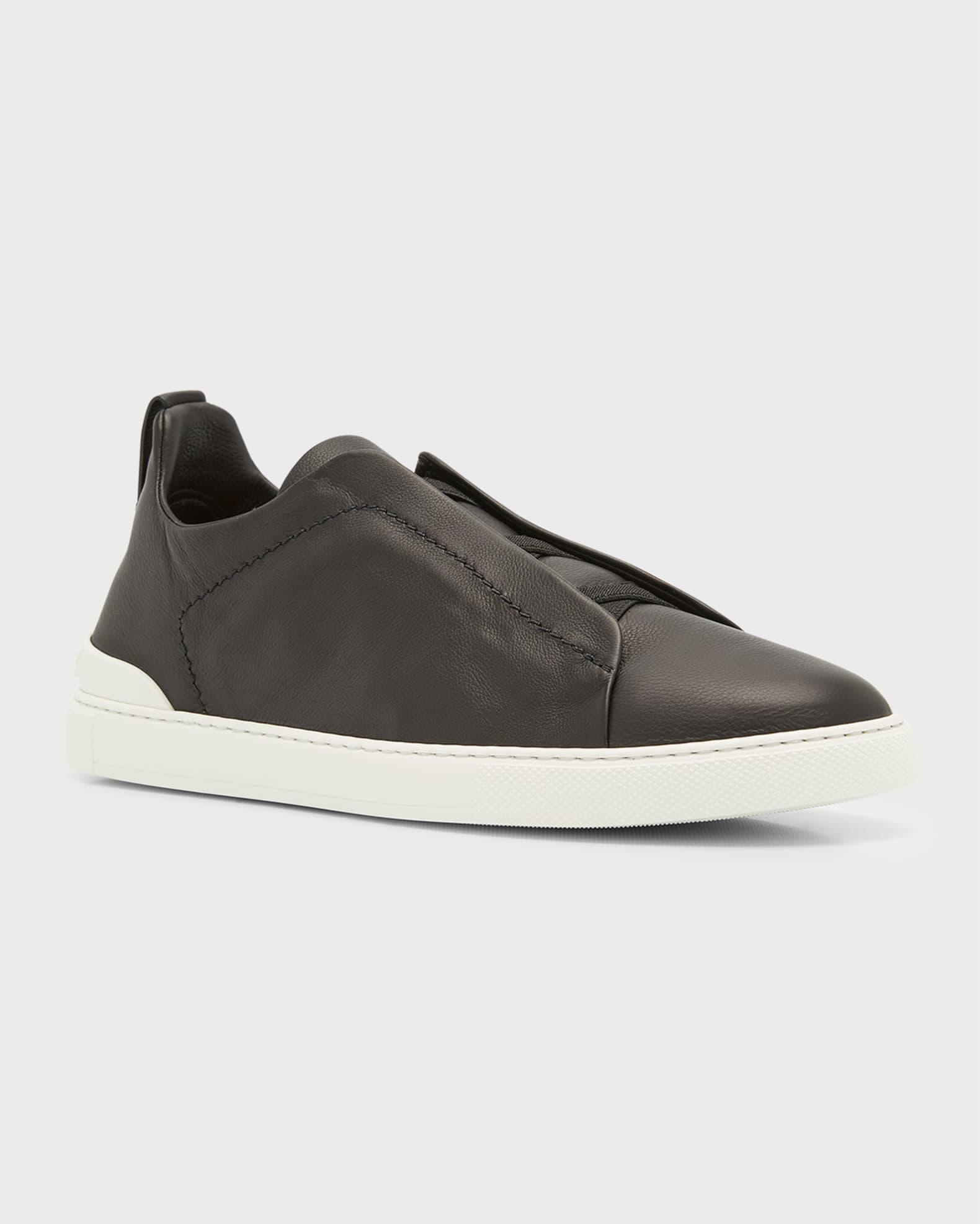 Men's Triple Stitch SECONDSKIN Leather Slip-On Sneakers Product Image