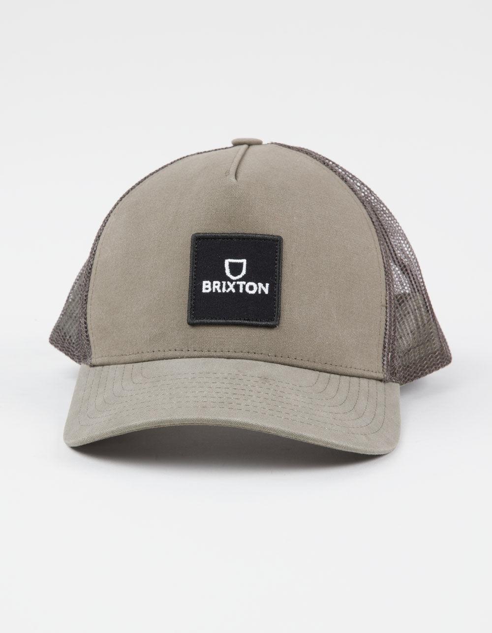 BRIXTON Alpha Block NetPlus® MP Trucker Hat - MOSS Product Image