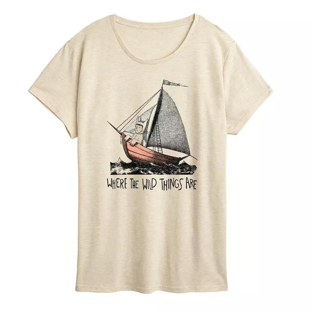 Womens Where The Wild Things Are Boat Graphic Tee Product Image