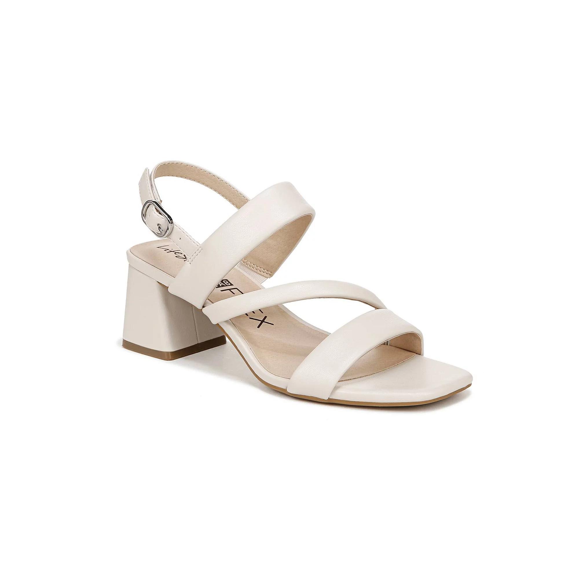 LifeStride Celia Women's Strappy Heels, Size: 6.5 Wide, Ivory Product Image