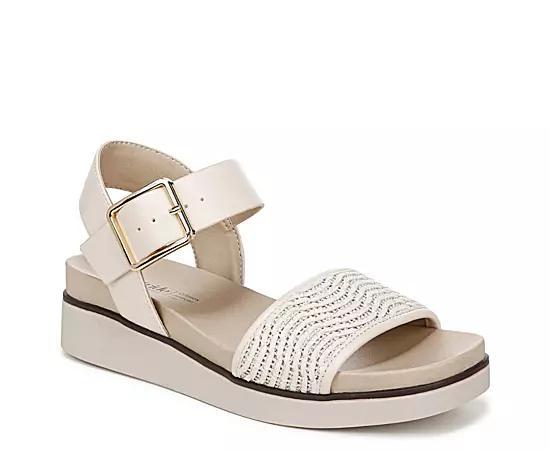 LifeStride Gillian2 Womens Platform Sandals Ivory Product Image