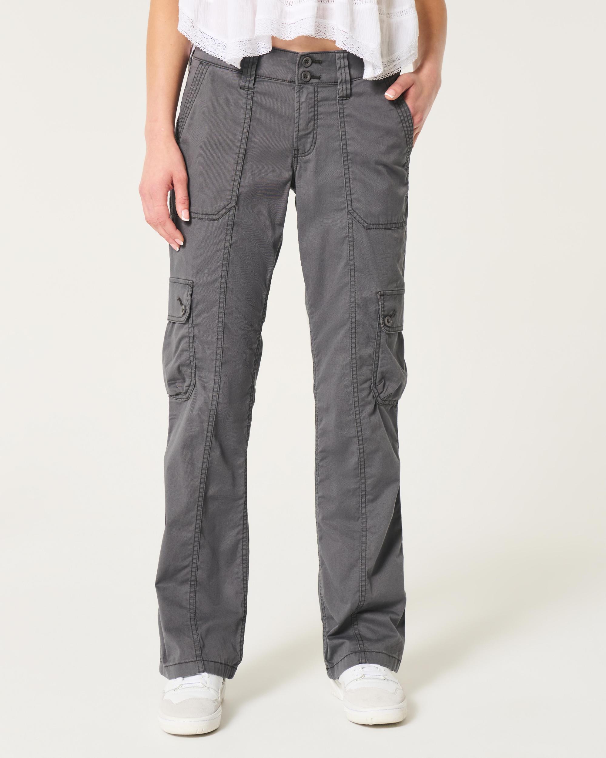 Mid-Rise Relaxed Cargo Boot Pants Product Image