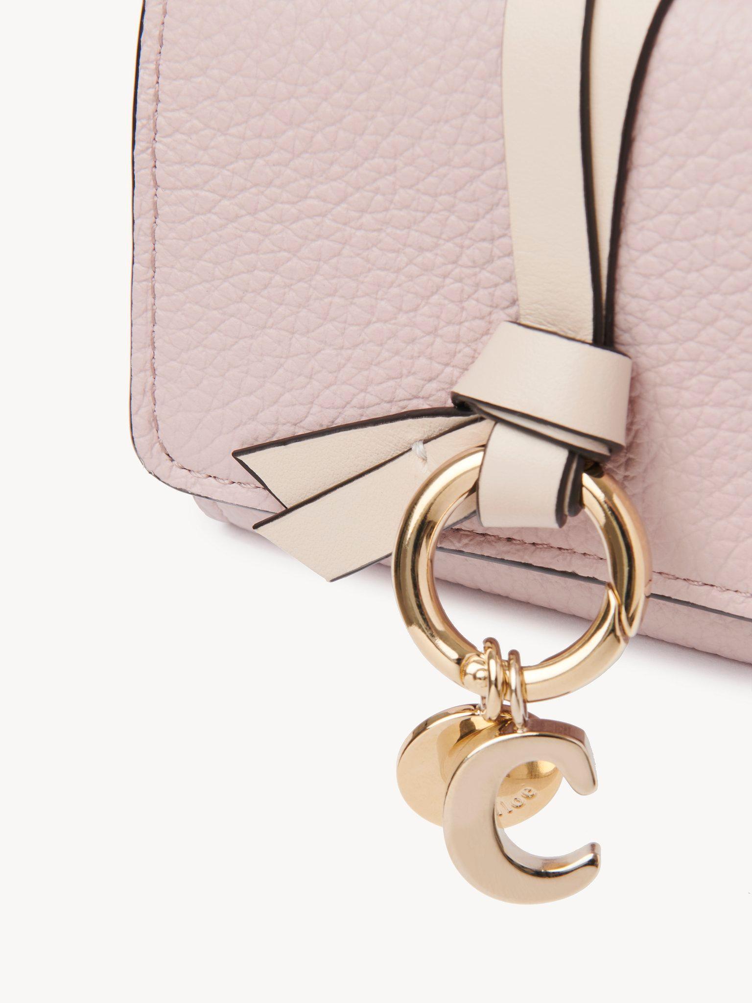 Mini Alphabet tri-fold in grained leather Product Image
