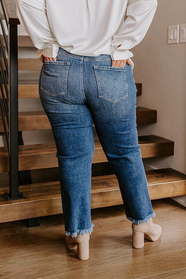KanCan Kim High Waist Straight Leg Jean Curves Product Image