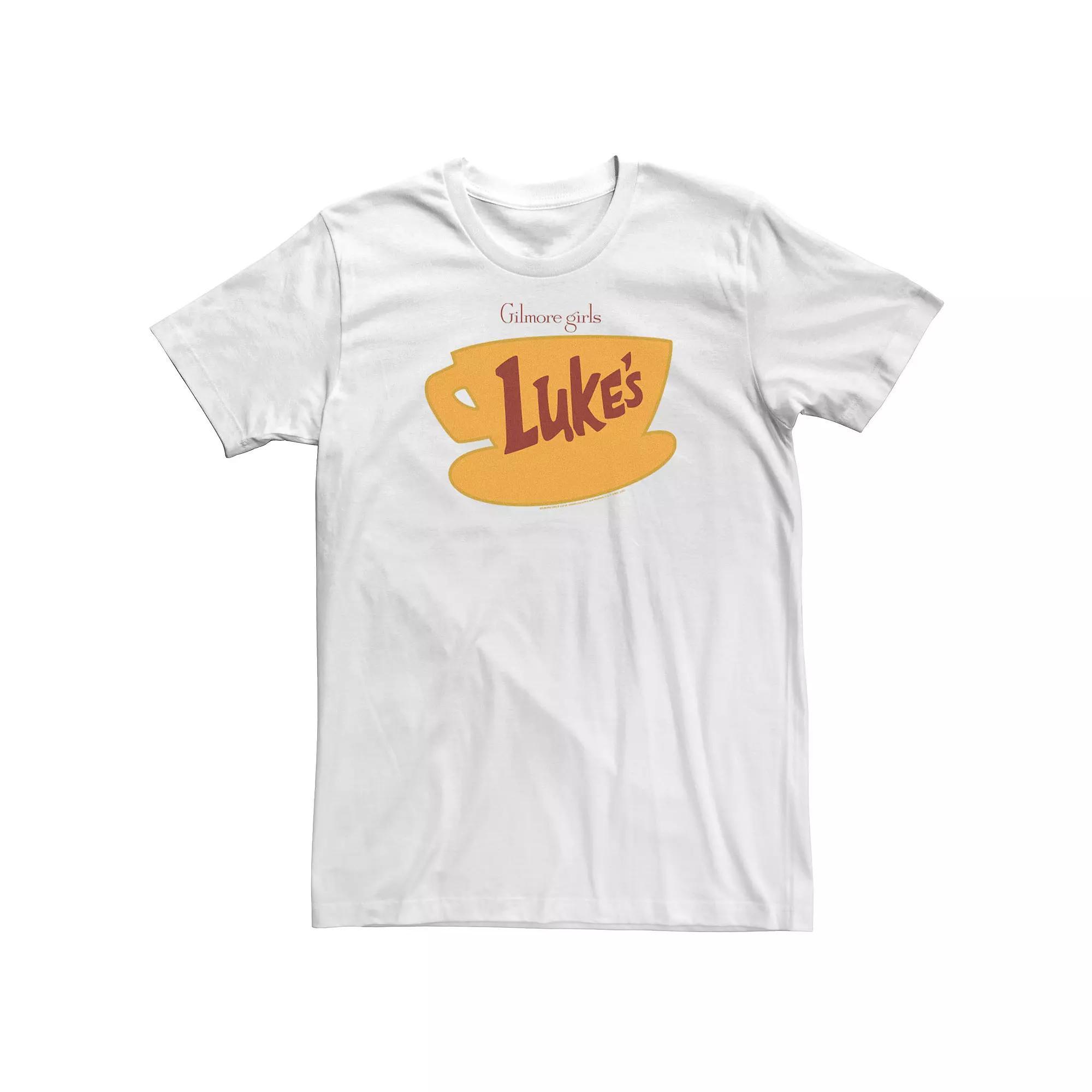 Big & Tall Gilmore Girls Luke's Logo Tee, Men's, Size: XLT, Athletic Grey Product Image
