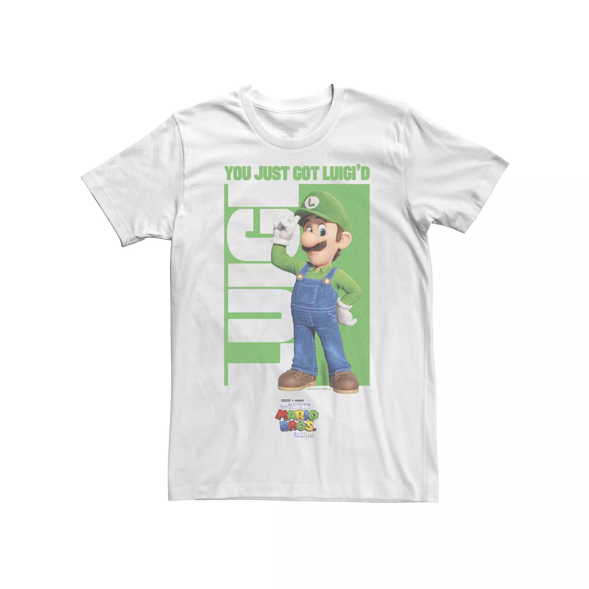 Men's The Super Mario Bros. Movie You Got Luigi'd Graphic Tee, Size: XXL, White Product Image