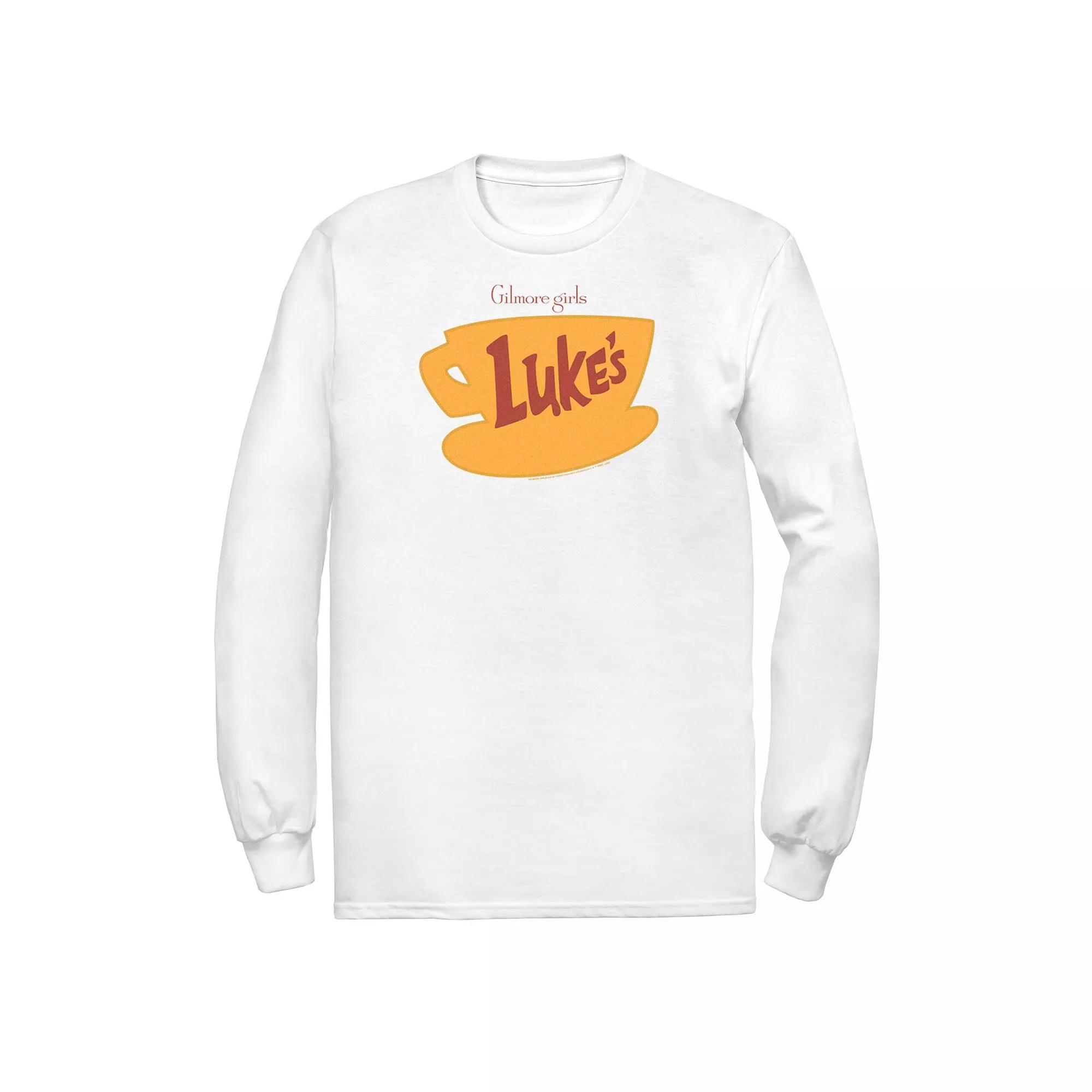 Men's Gilmore Girls Luke's Logo Tee, Size: 3XL, White Product Image