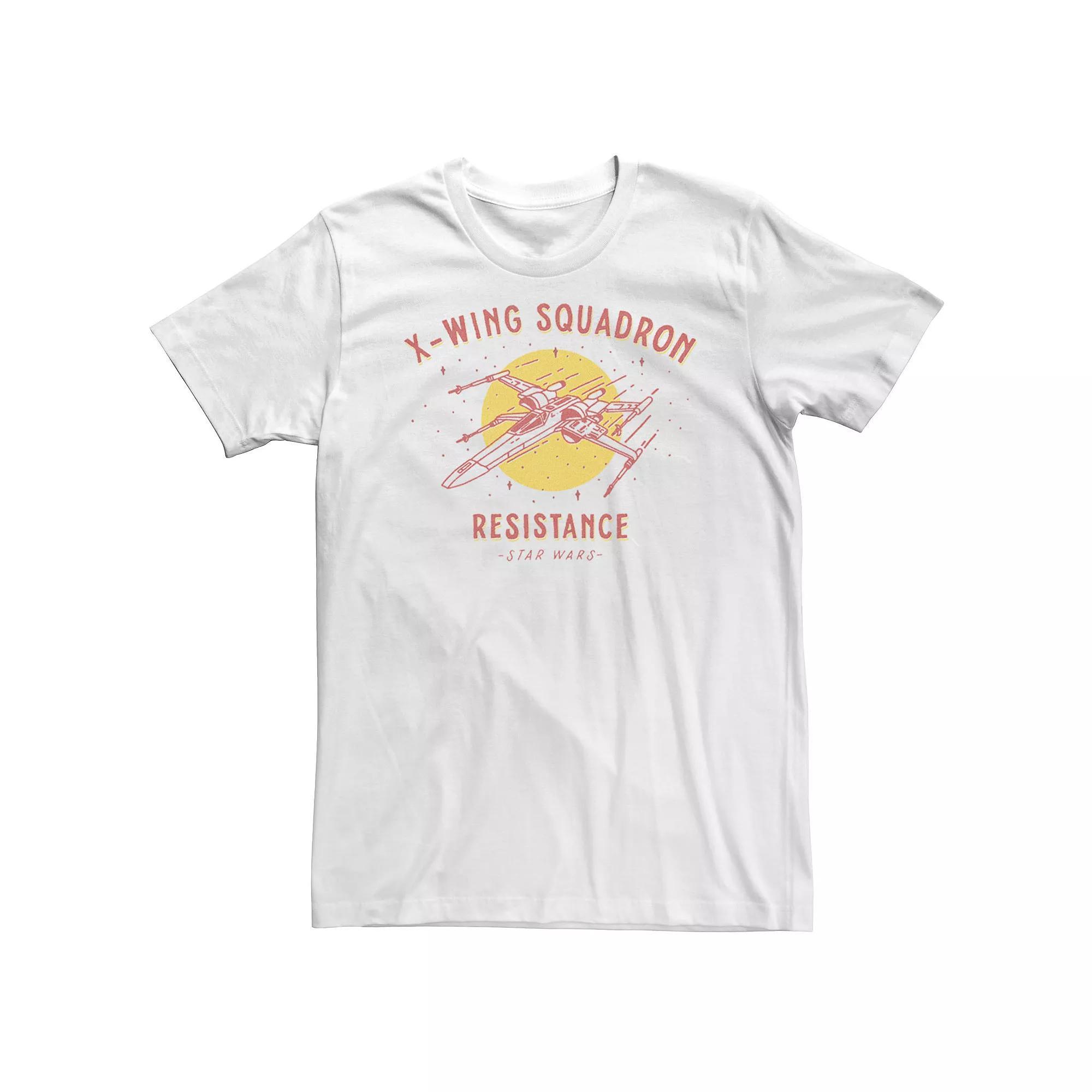 Big & Tall Star Wars The Rise of Skywalker X-Wing Squadron Tee, Men's, Size: XXL Tall, White Product Image