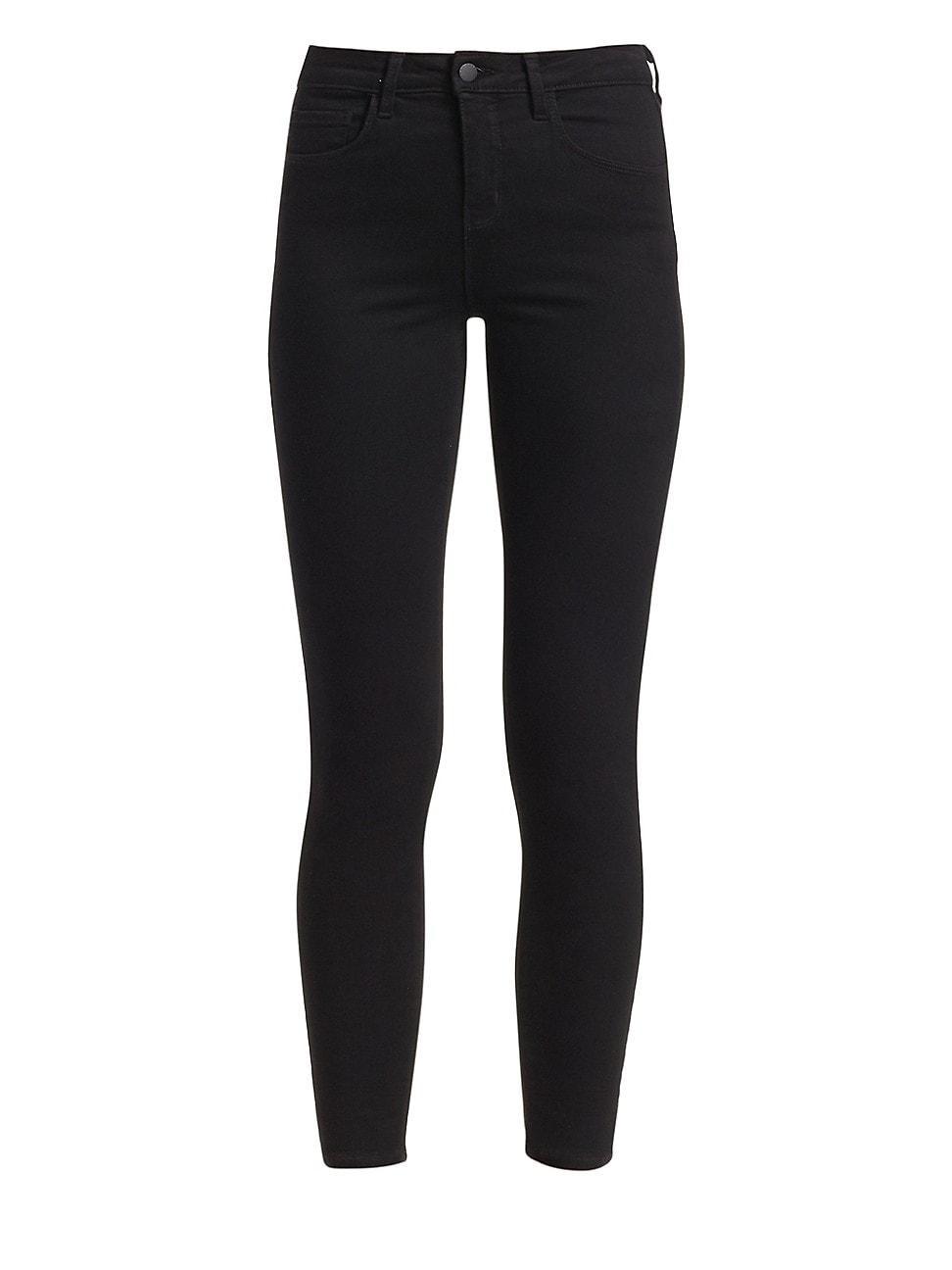 LAgence Margot High-Rise Skinny Jeans in Noir Product Image