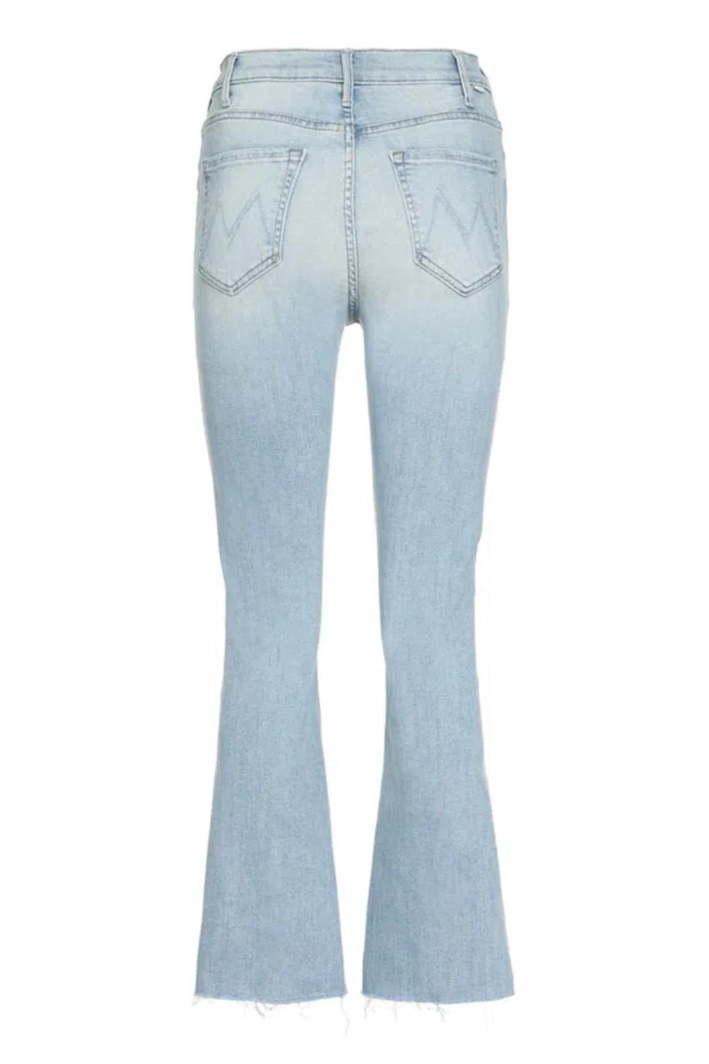 MOTHER The Hustler Ankle Fray Jeans In Navy Product Image