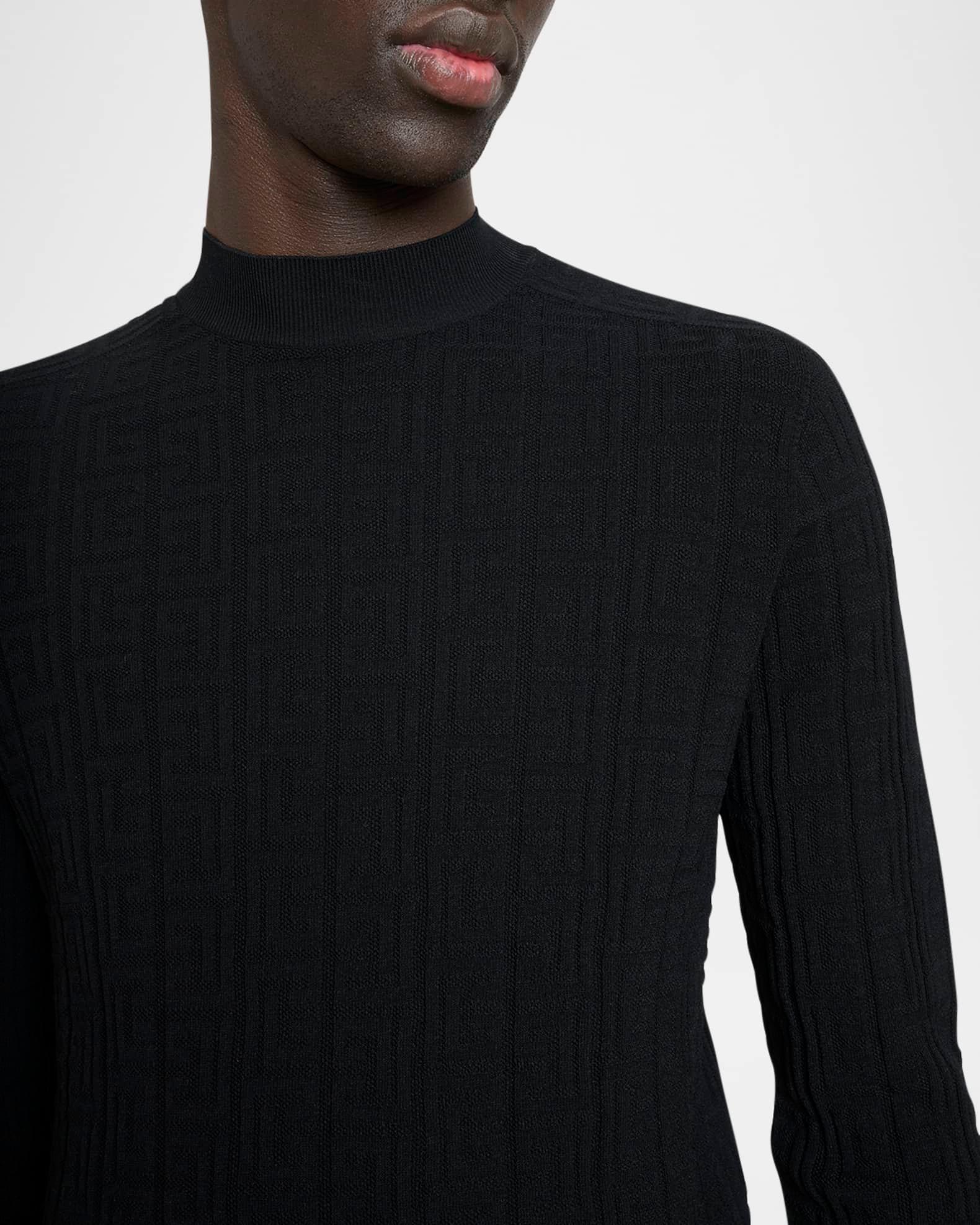 Men's Monogram Knit Mock Neck Sweater Product Image