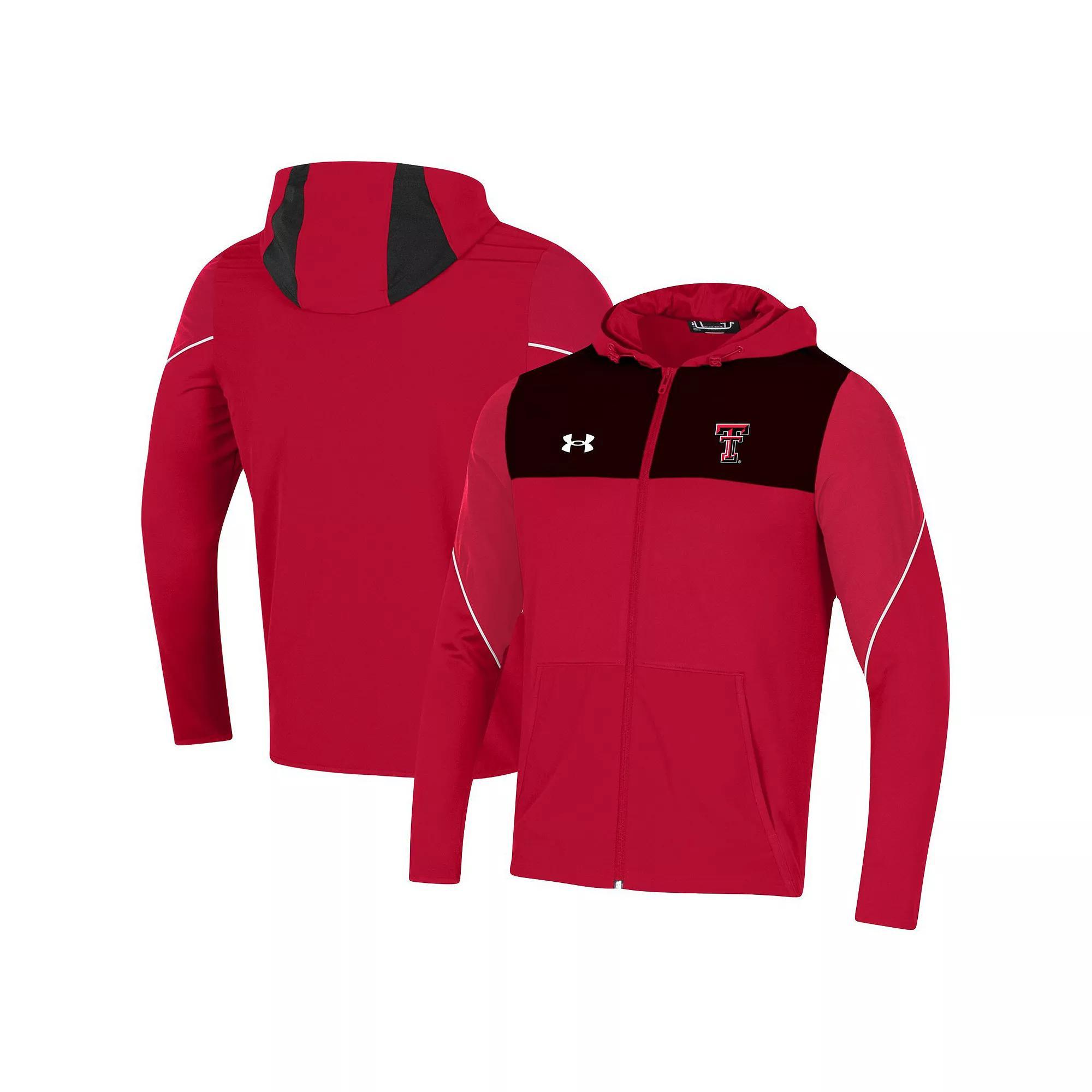 Men's Under Armour Red Texas Tech Red Raiders 2021 Sideline Warm-Up Full-Zip Hoodie, Size: 2XL Product Image