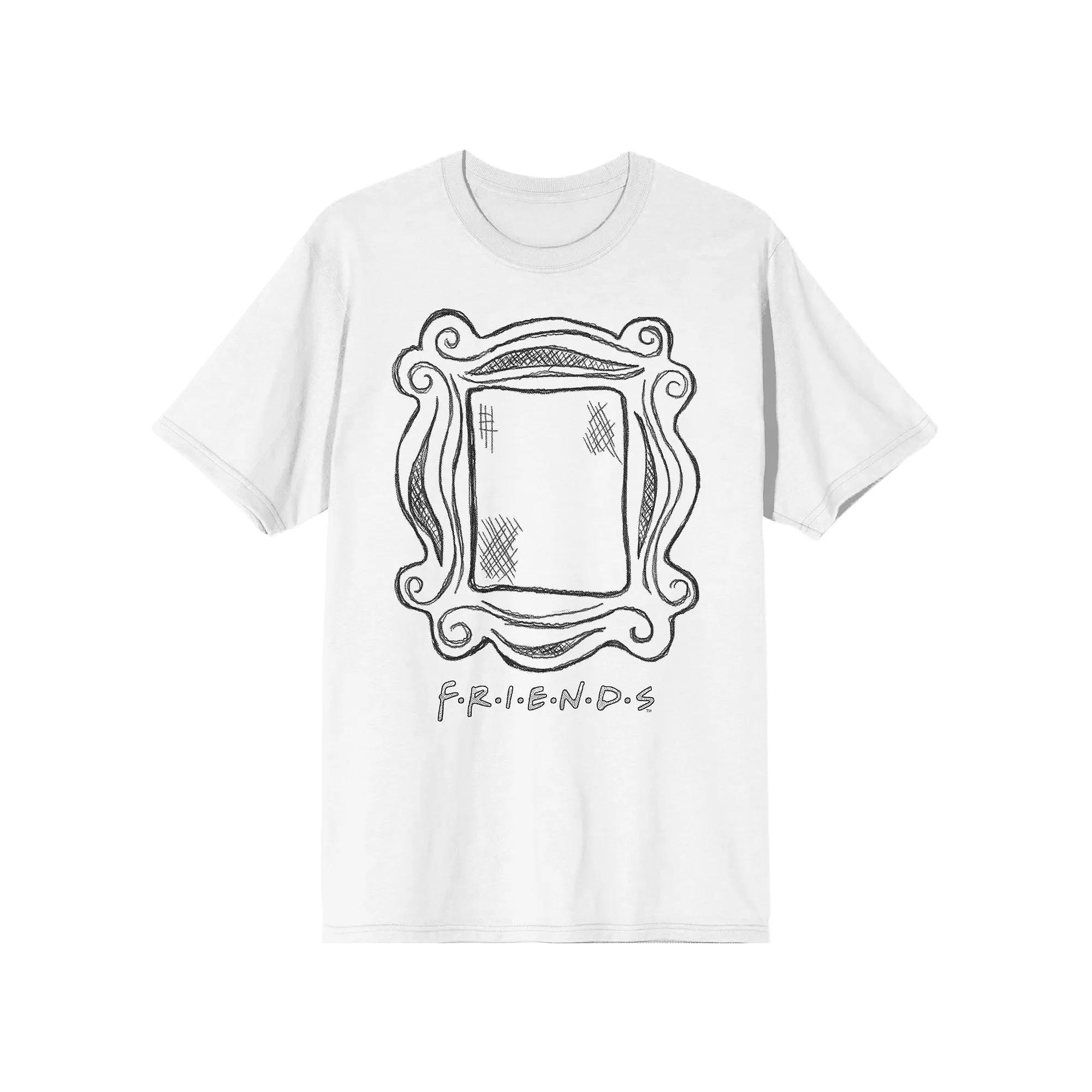 Men's Friends Golden Mirror Tee, Size: XL, Black Product Image