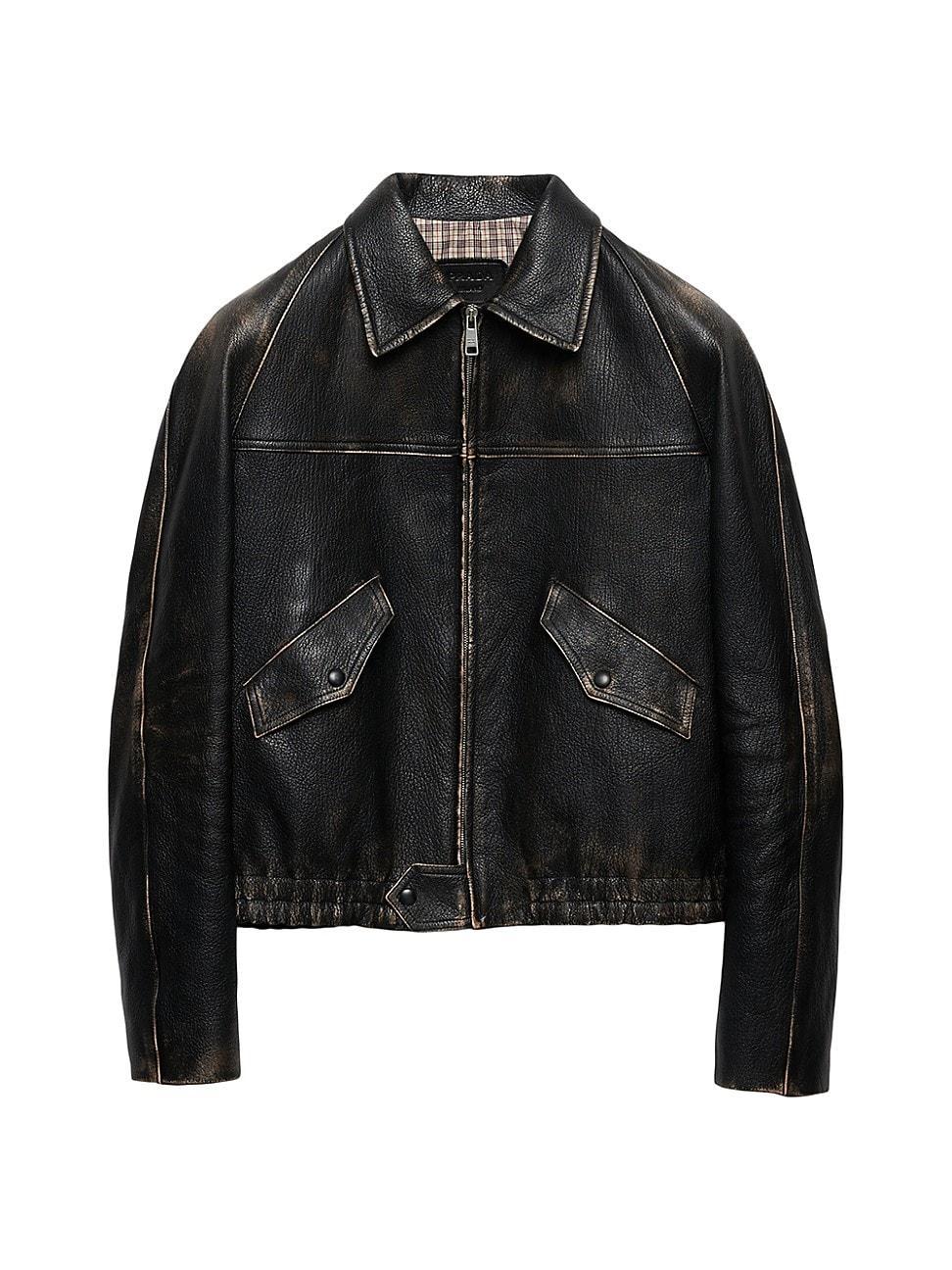 Mens Nappa Leather Jacket Product Image