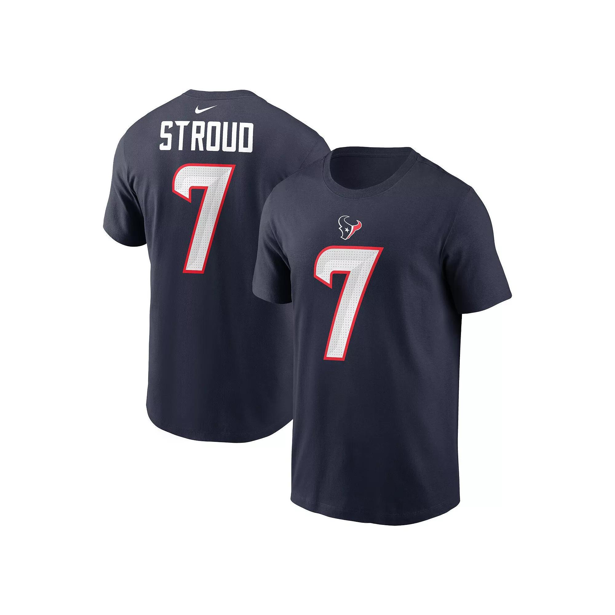Youth Nike C.J. Stroud Navy Houston Texans Player Name & Number T-Shirt, Boy's, Size: YTH Medium, Blue Product Image