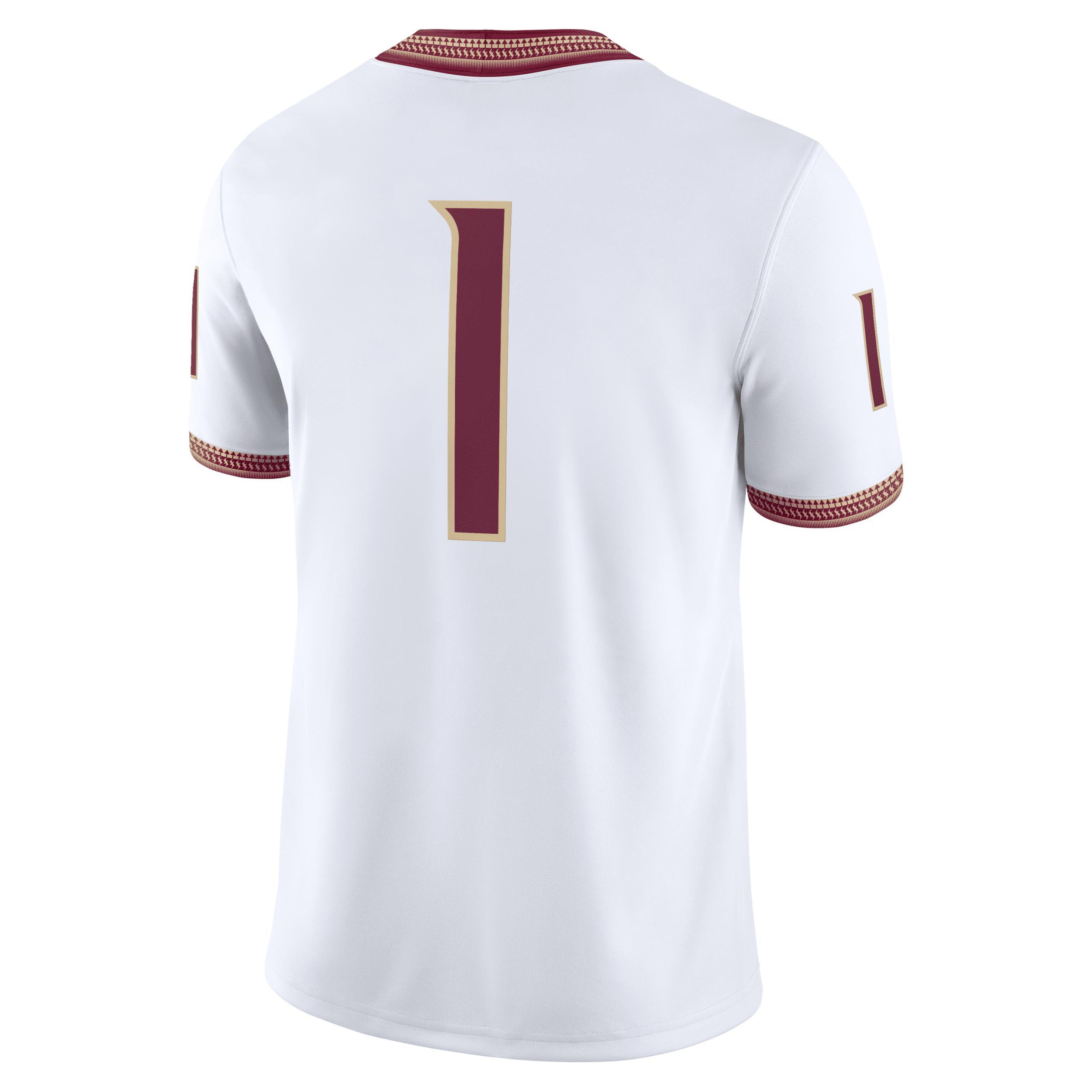 Men's Nike #1 White Florida State Seminoles Game Jersey, Size: XL Product Image