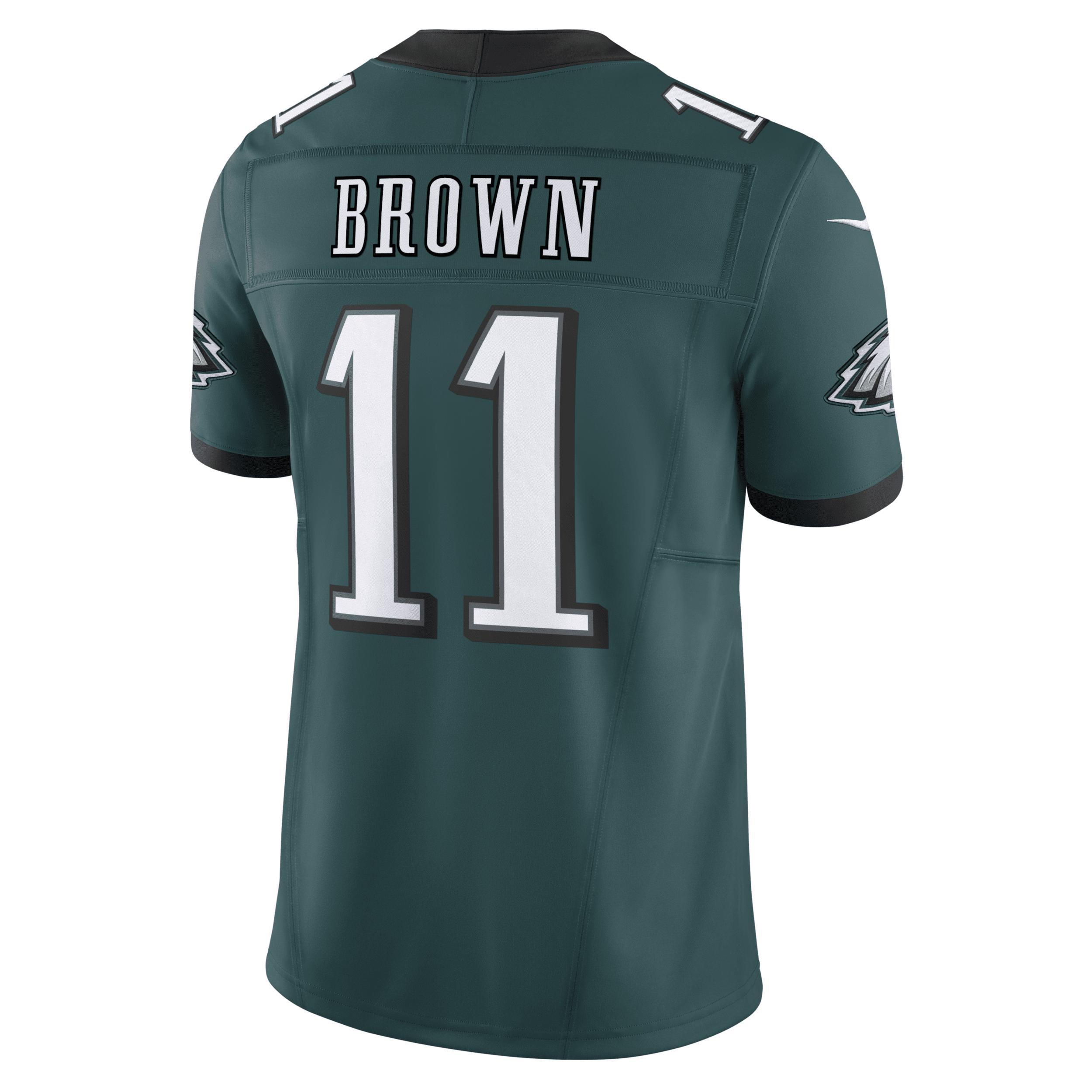 Men's Nike A.J. Brown Midnight Green Philadelphia Eagles Vapor F.U.S.E. Limited Jersey, Size: XL Product Image