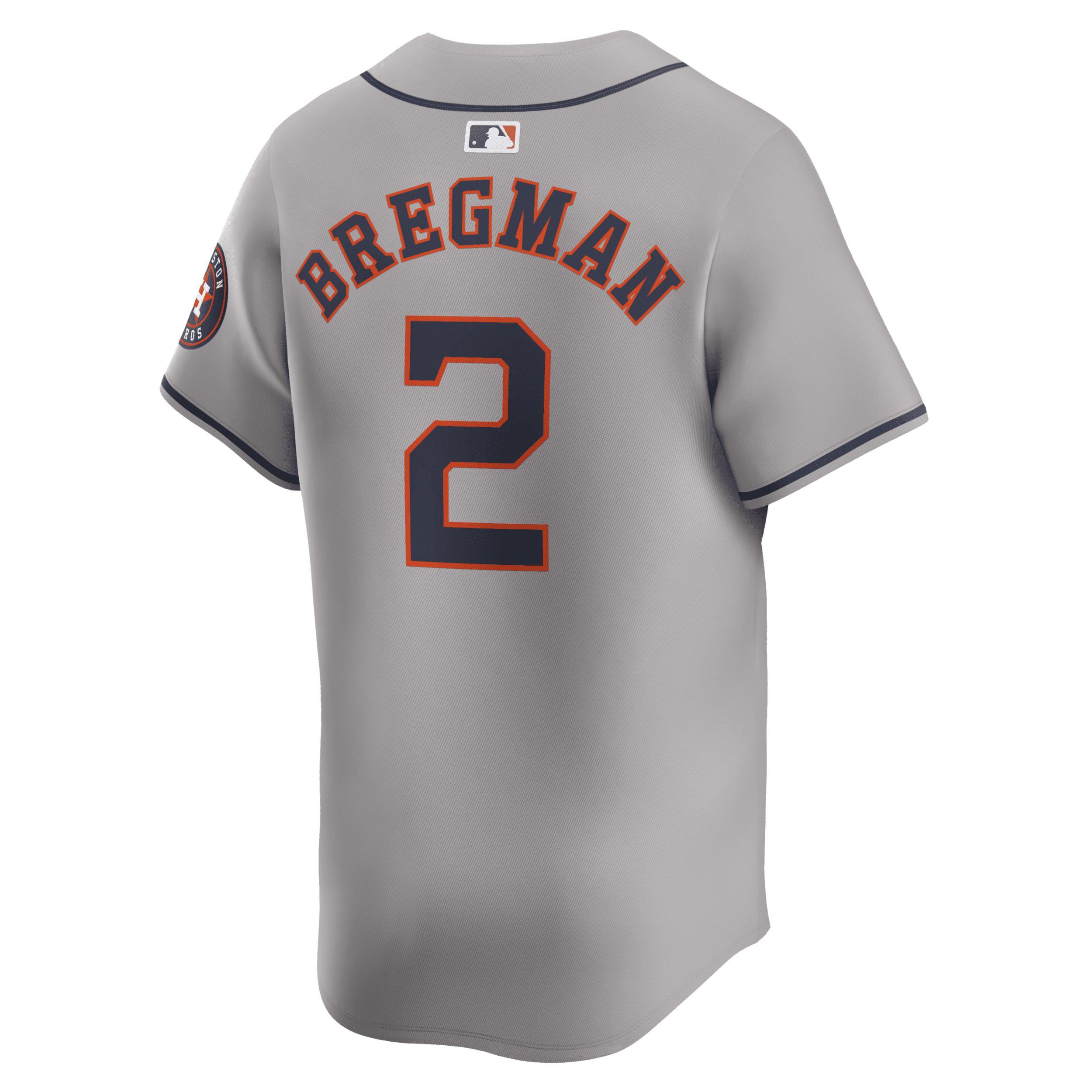 Men's Nike Alex Bregman Gray Houston Astros Away Limited Player Jersey, Size: Small, Grey Product Image