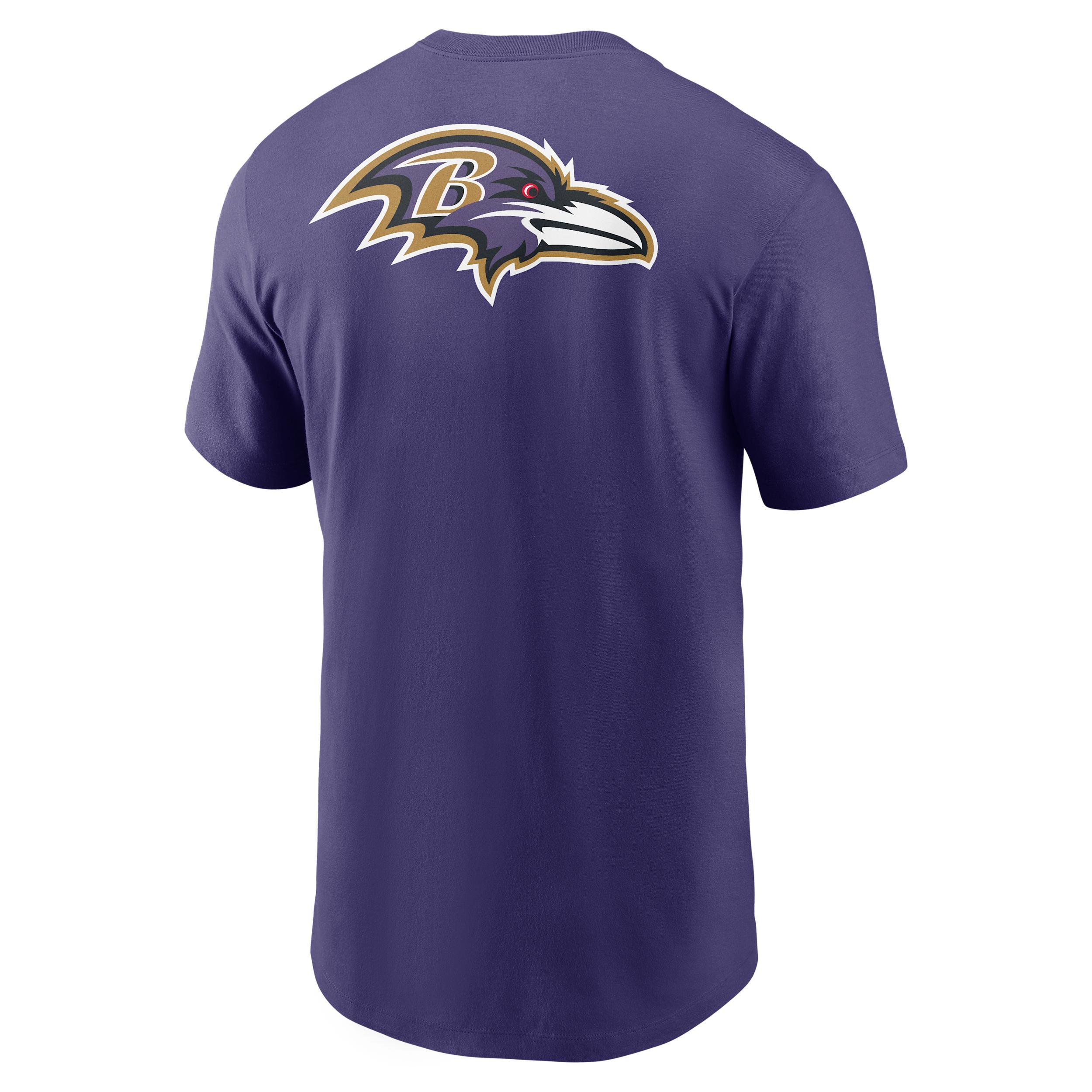 Baltimore Ravens Rewind Front And Back Hit Essential Nike Men's NFL T-Shirt Product Image