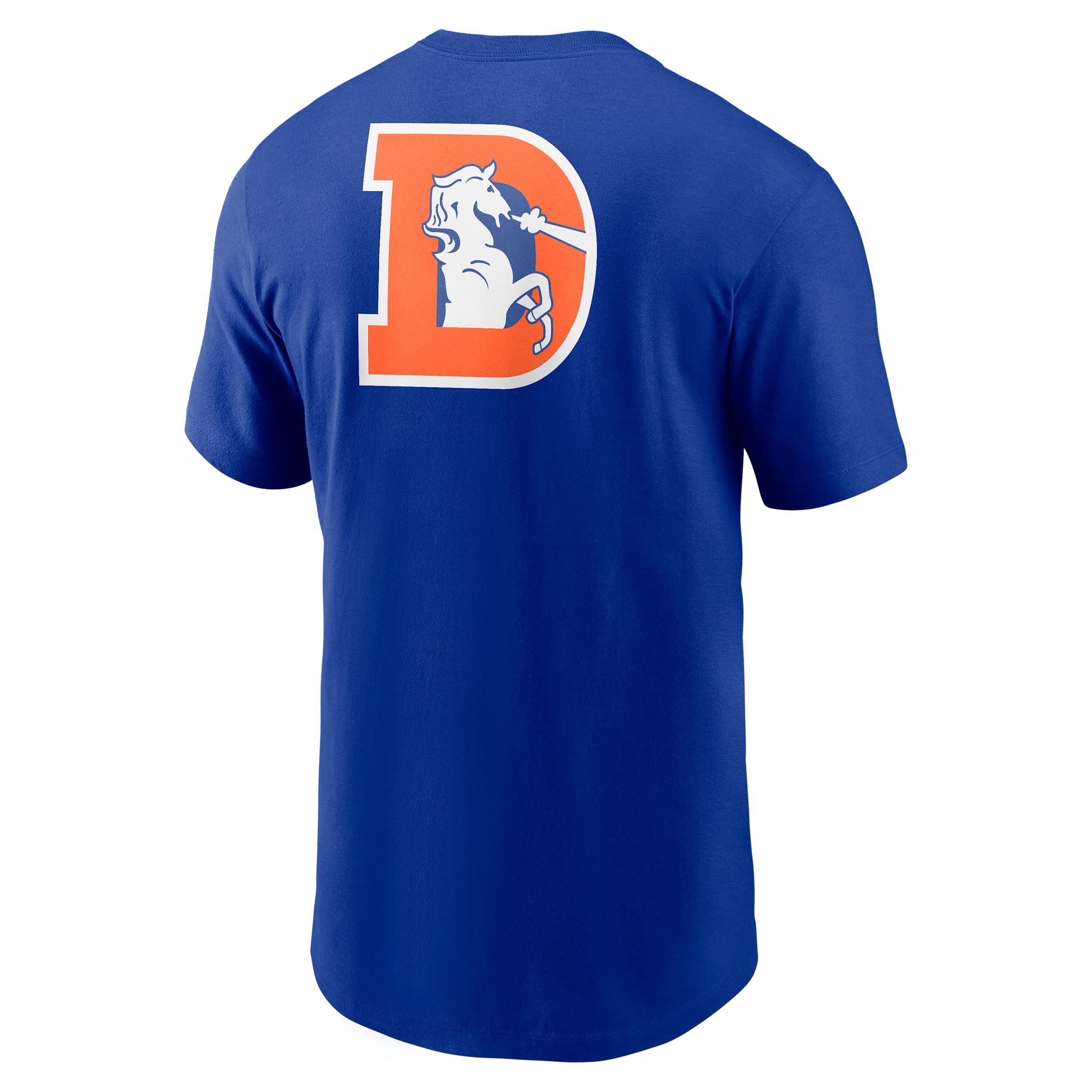 Denver Broncos Rewind Front And Back Hit Essential Nike Men's NFL T-Shirt Product Image