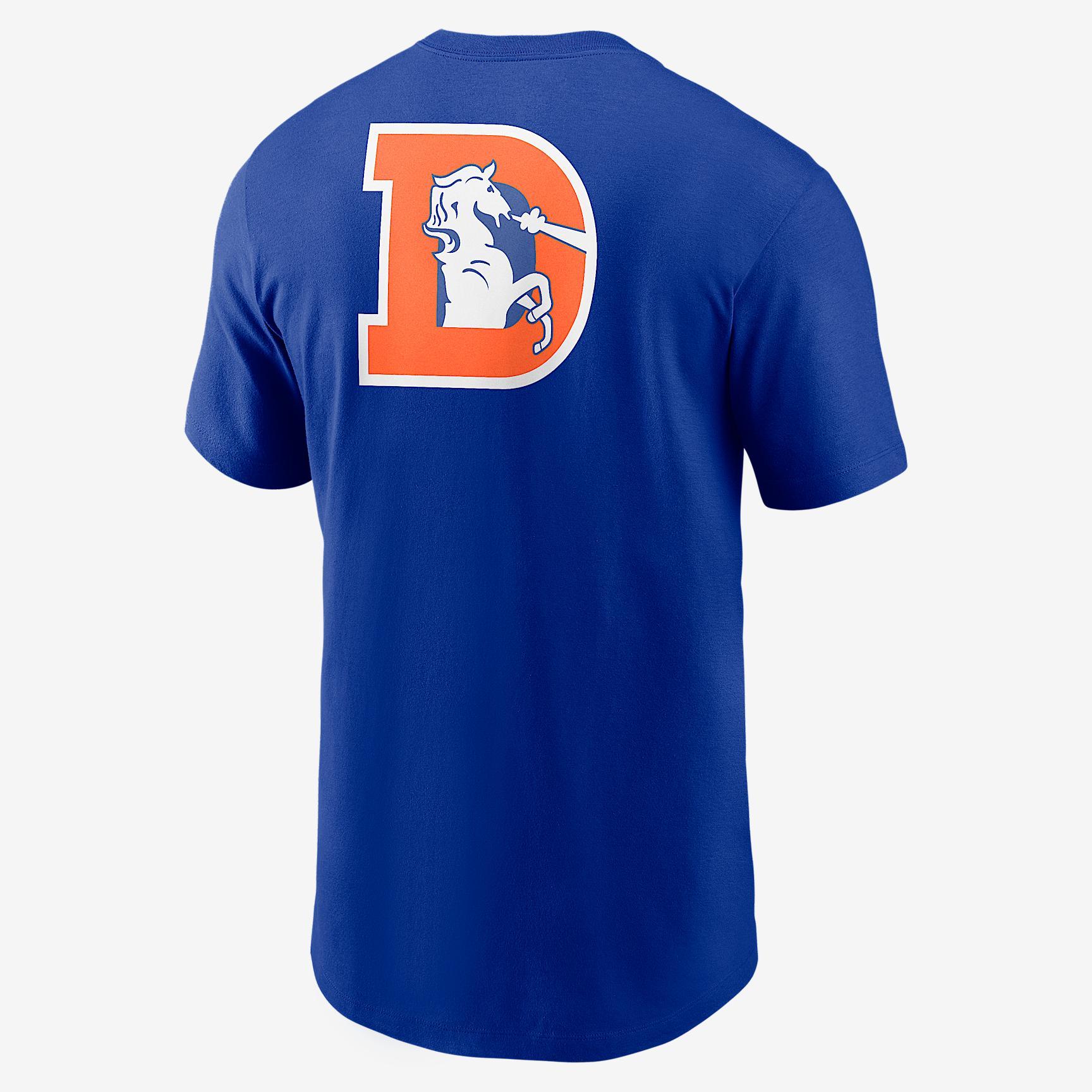 Denver Broncos Rewind Front And Back Hit Essential Nike Men's NFL T-Shirt Product Image