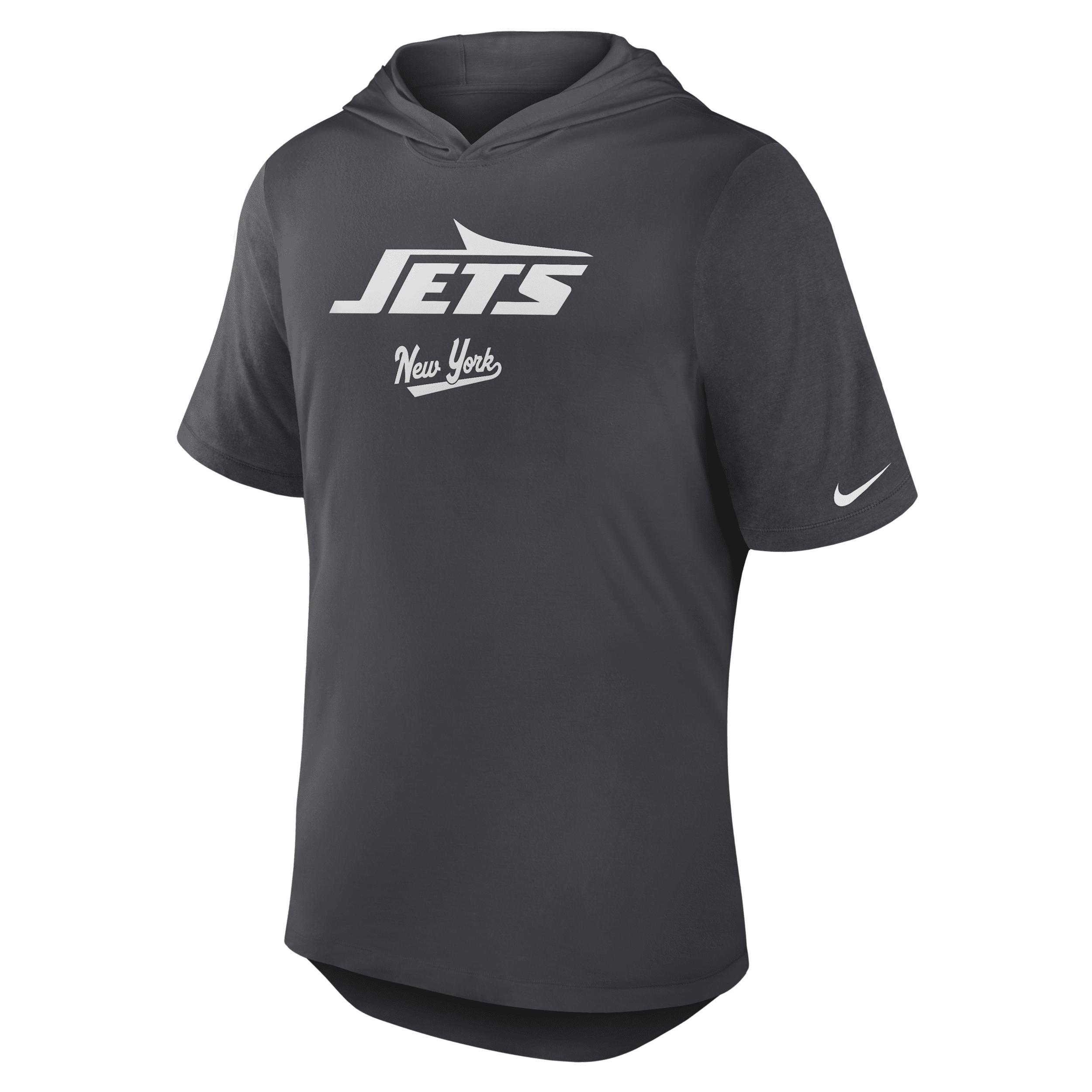 New York Jets Nike Men's Dri-FIT NFL Hooded T-Shirt Product Image