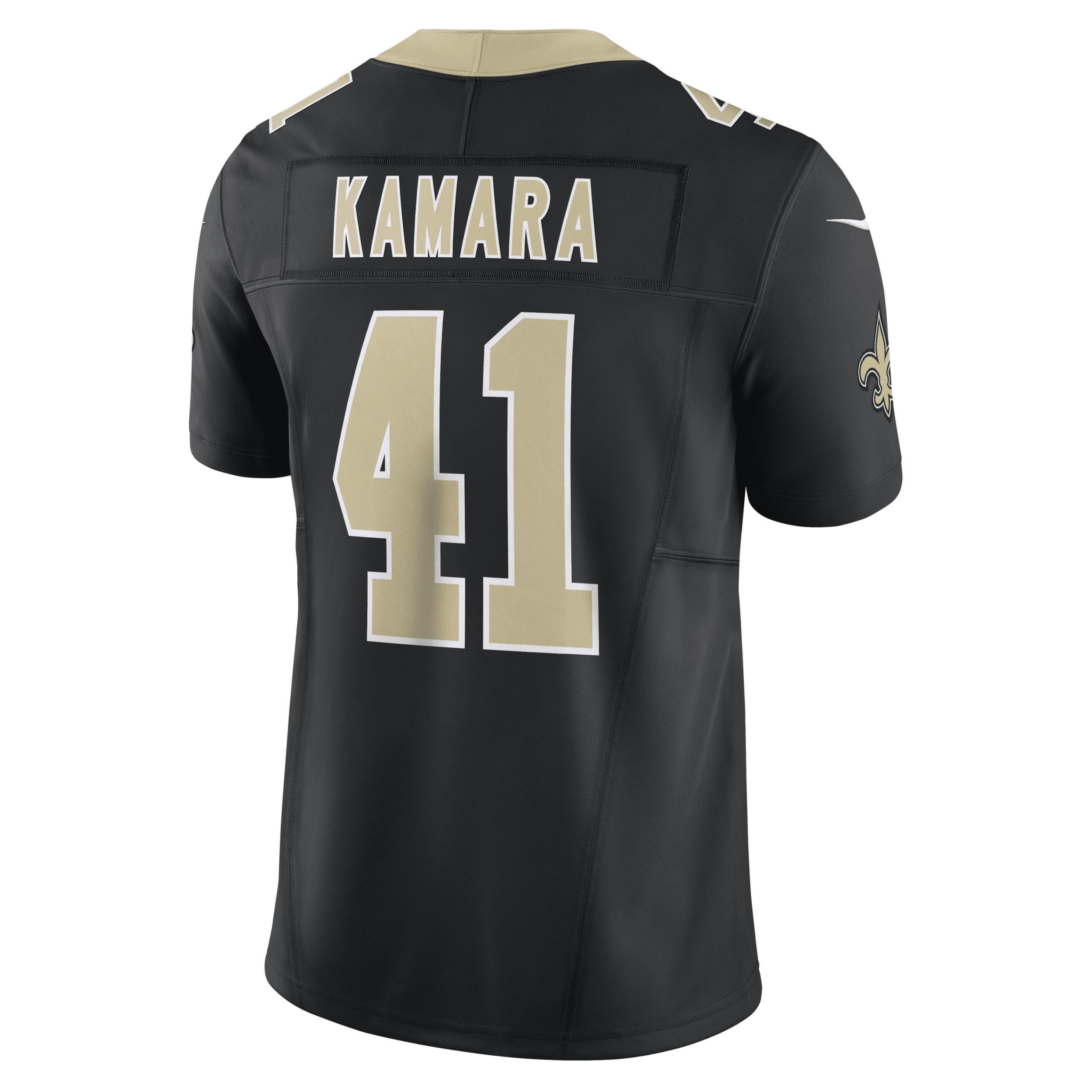 Men's Nike Alvin Kamara Black New Orleans Saints Vapor F.U.S.E. Limited  Jersey, Size: 3XL Product Image