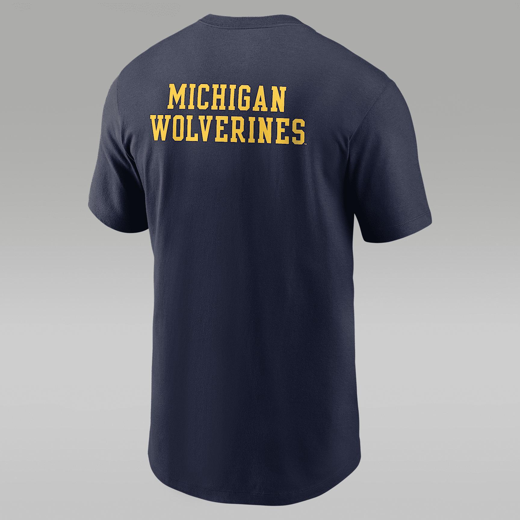 Michigan 2-Hit Stacked Nike Men's College T-Shirt Product Image