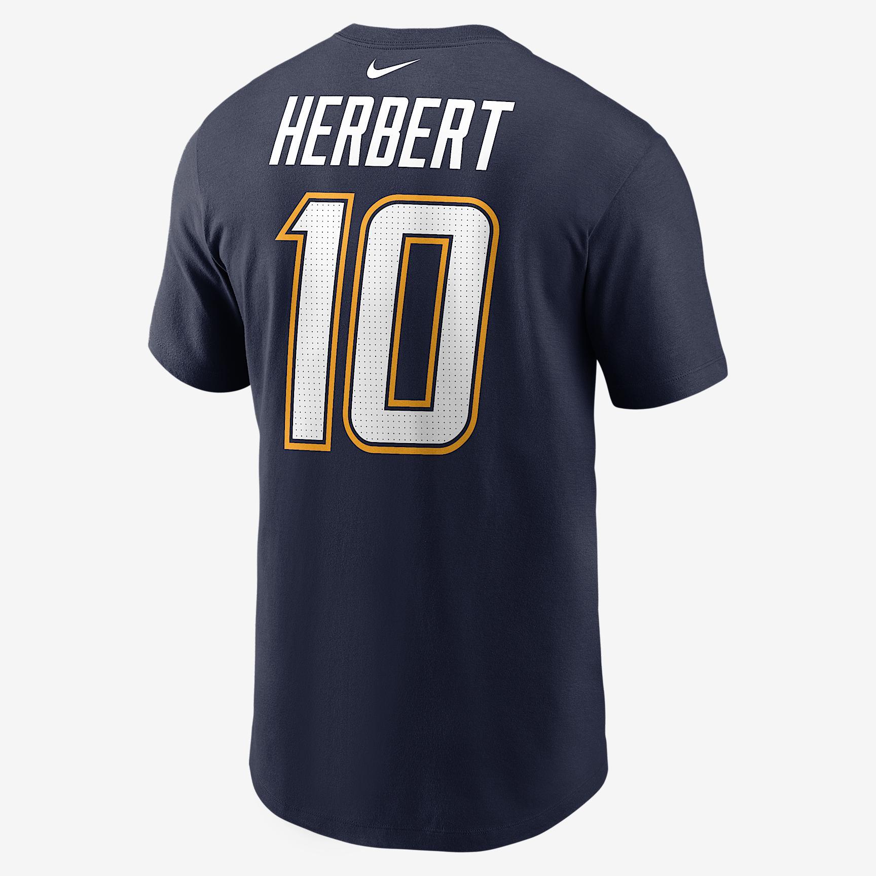 Justin Herbert Los Angeles Chargers Men's Nike NFL T-Shirt Product Image