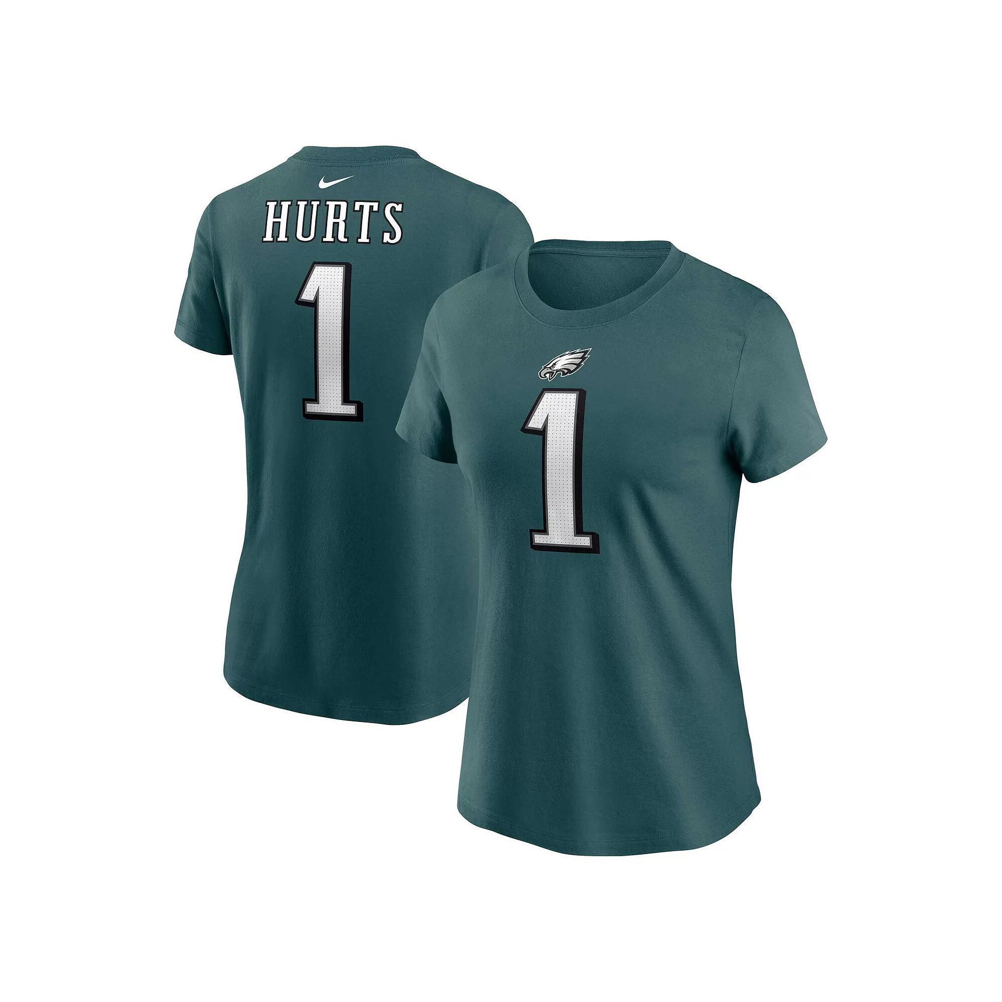 Women's Nike Jalen Hurts Midnight Green Philadelphia Eagles Player Name & Number T-Shirt, Size: Medium Product Image