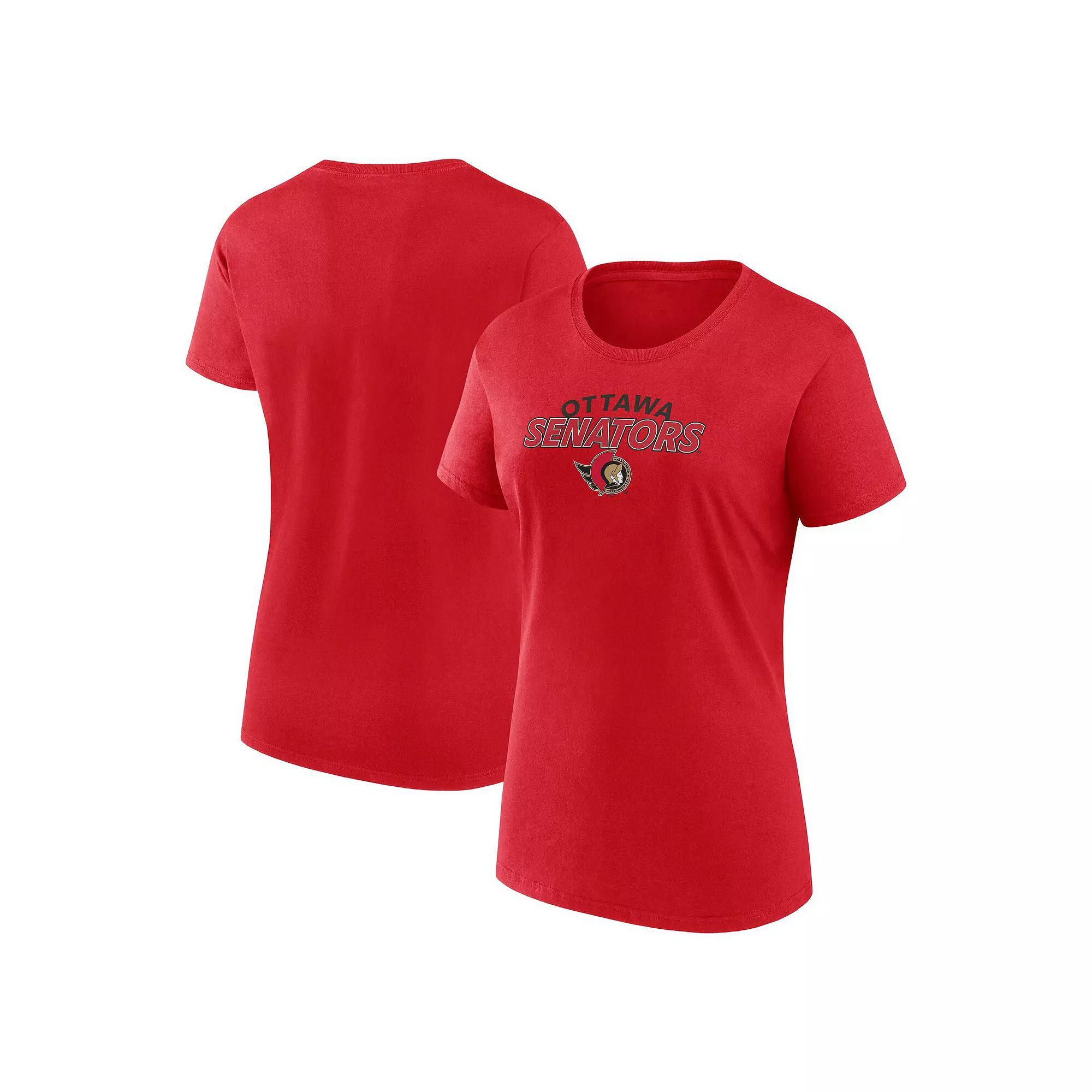 Women's Fanatics  Red Ottawa Senators Risk T-Shirt, Size: XL, Sen Red Product Image