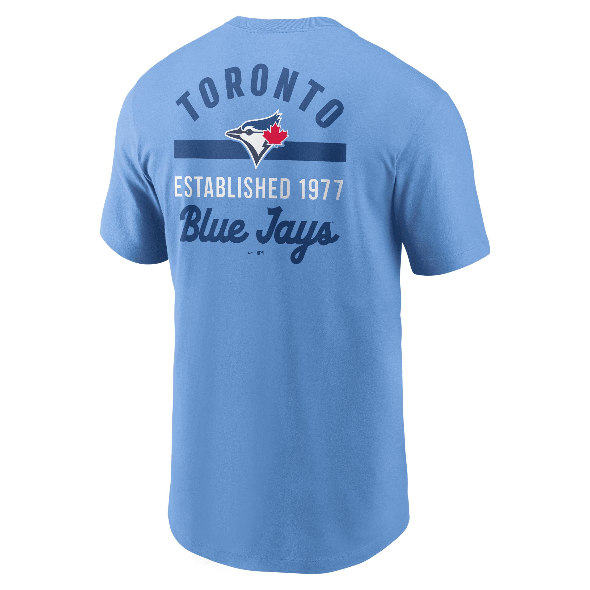 Men's Nike Powder Blue Toronto Blue Jays 2-Hit T-Shirt, Size: Large, Jay Light Product Image
