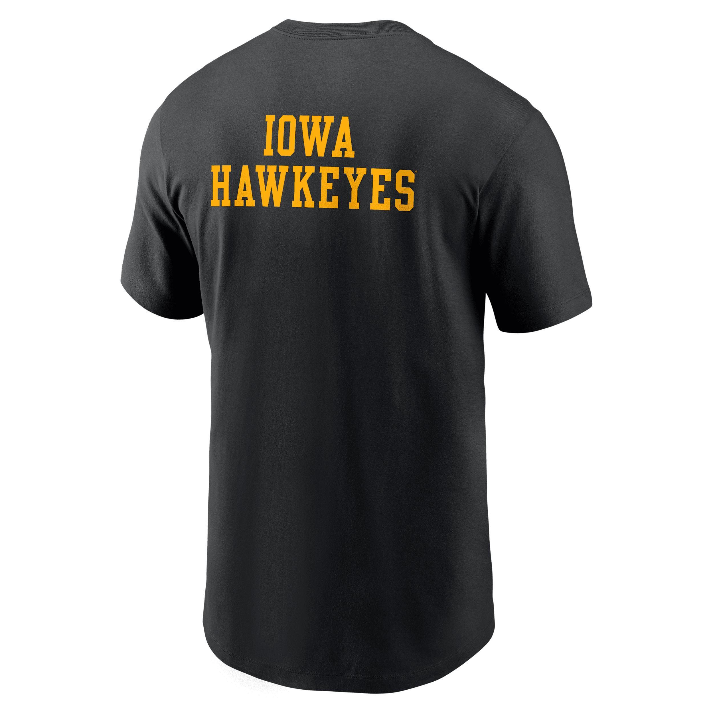 Iowa 2-Hit Stacked Nike Men's College T-Shirt Product Image