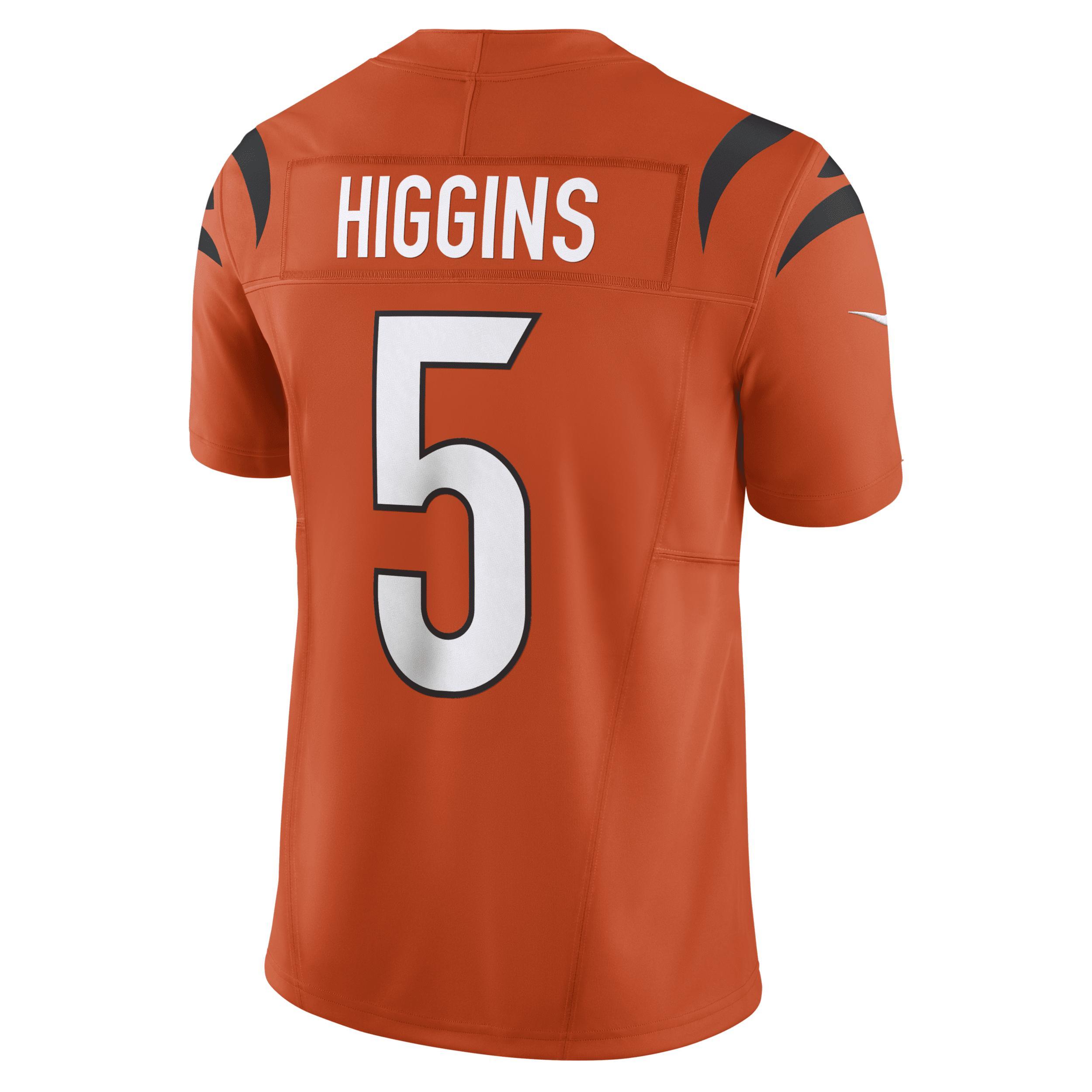 Men's Nike Tee Higgins Orange Cincinnati Bengals Vapor F.U.S.E. Limited Alternate 1 Jersey, Size: XL Product Image