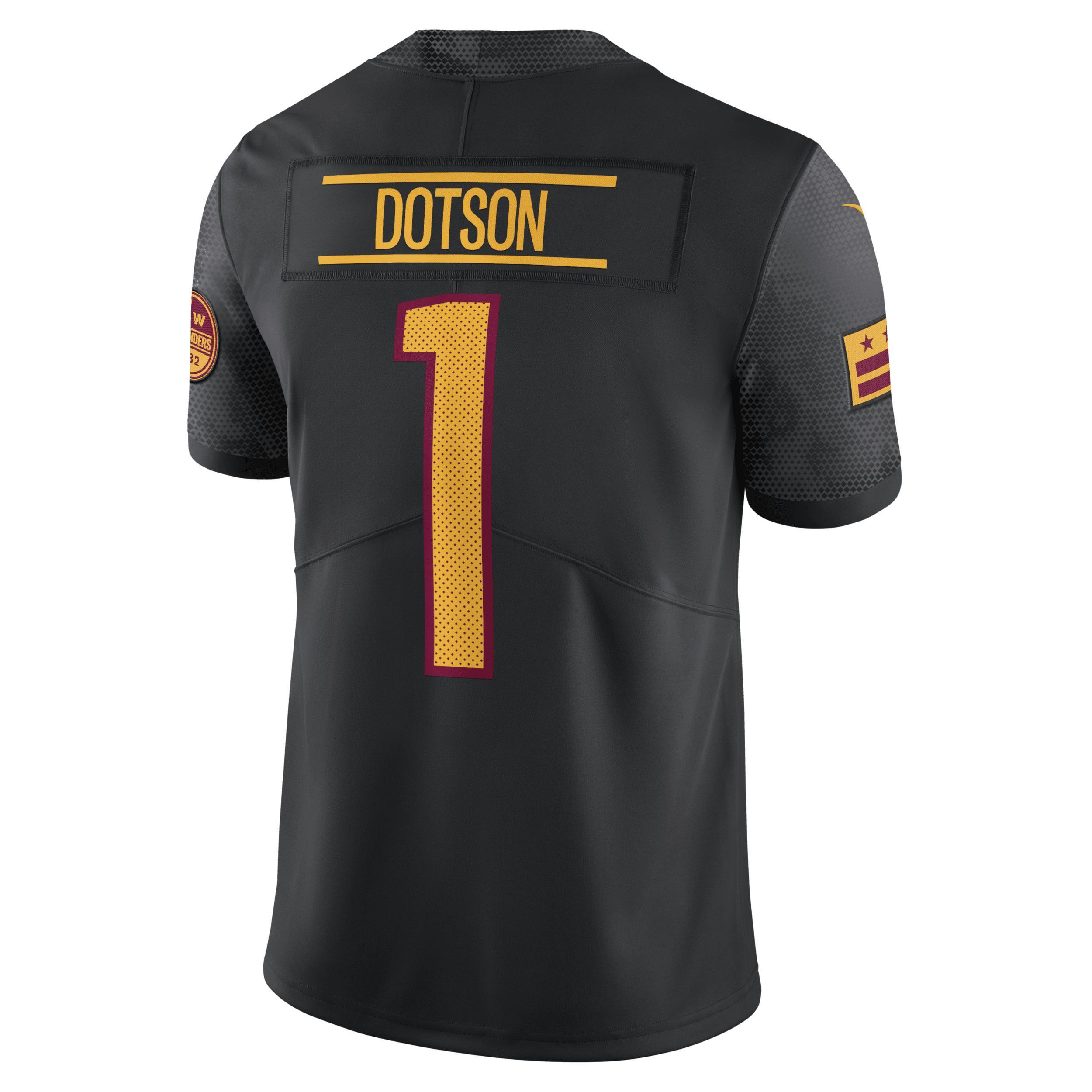 Men's Nike Jahan Dotson Black Washington Commanders Alternate Vapor Untouchable Limited Jersey, Size: 3XL, Wft Black Product Image