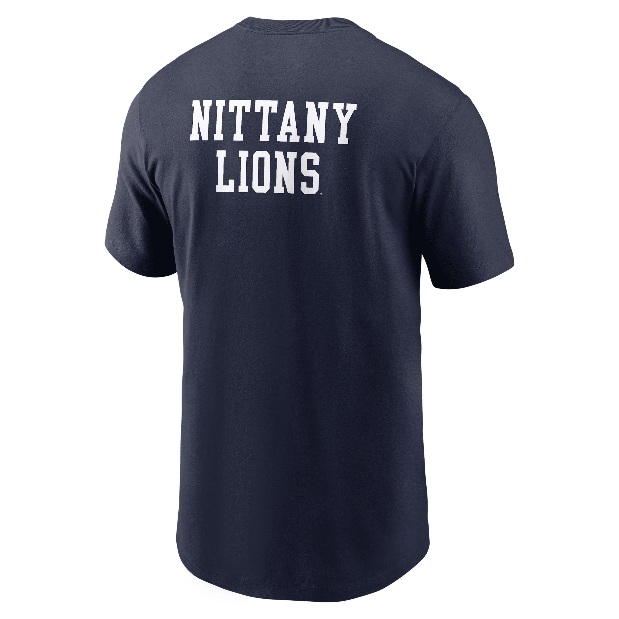Penn State 2-Hit Stacked Nike Men's College T-Shirt Product Image