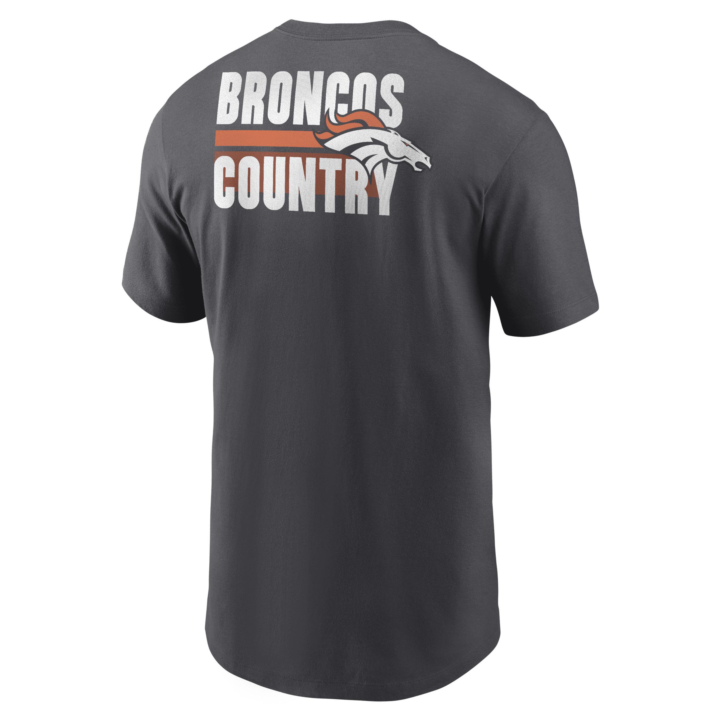 Men's Nike Navy Denver Broncos Blitz Essential T-Shirt, Size: Large, Blue Product Image