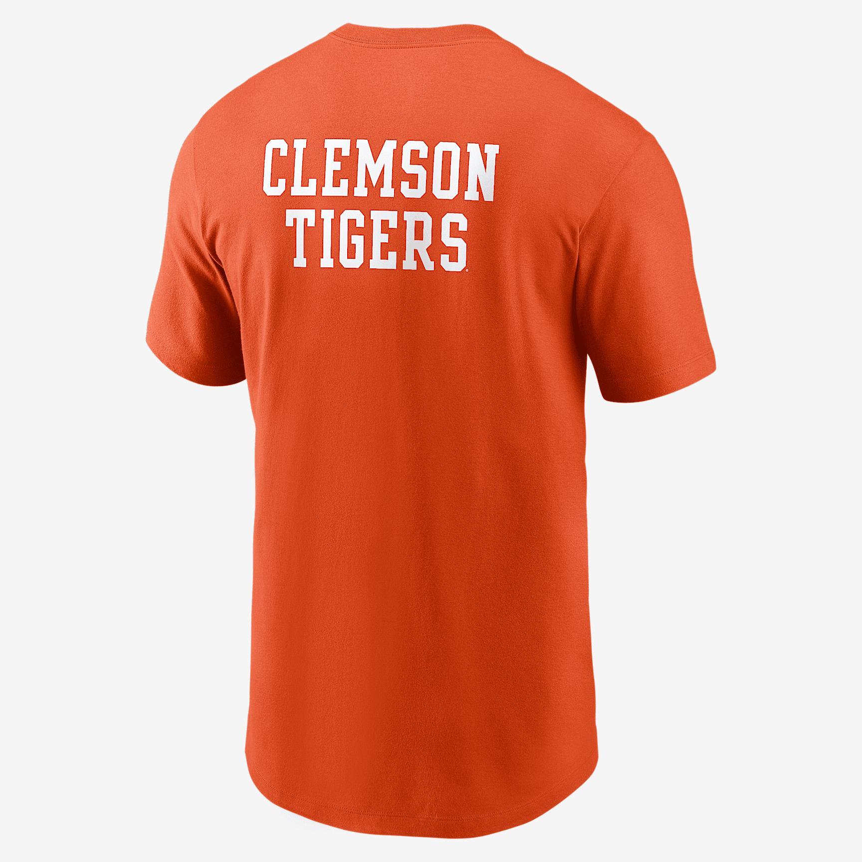 Clemson 2-Hit Stacked Men's Nike College T-Shirt Product Image