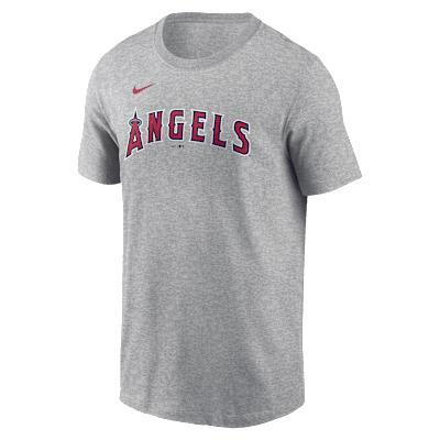 Men's Nike Mike Trout Gray Los Angeles Angels Fuse Name & Number T-Shirt, Size: 2XL, Grey Product Image