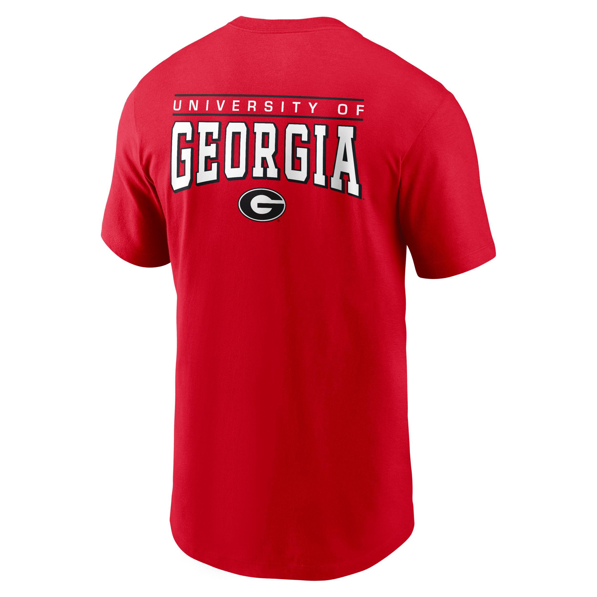 Men's Nike Red Georgia Bulldogs 2-Hit T-Shirt, Size: XL Product Image