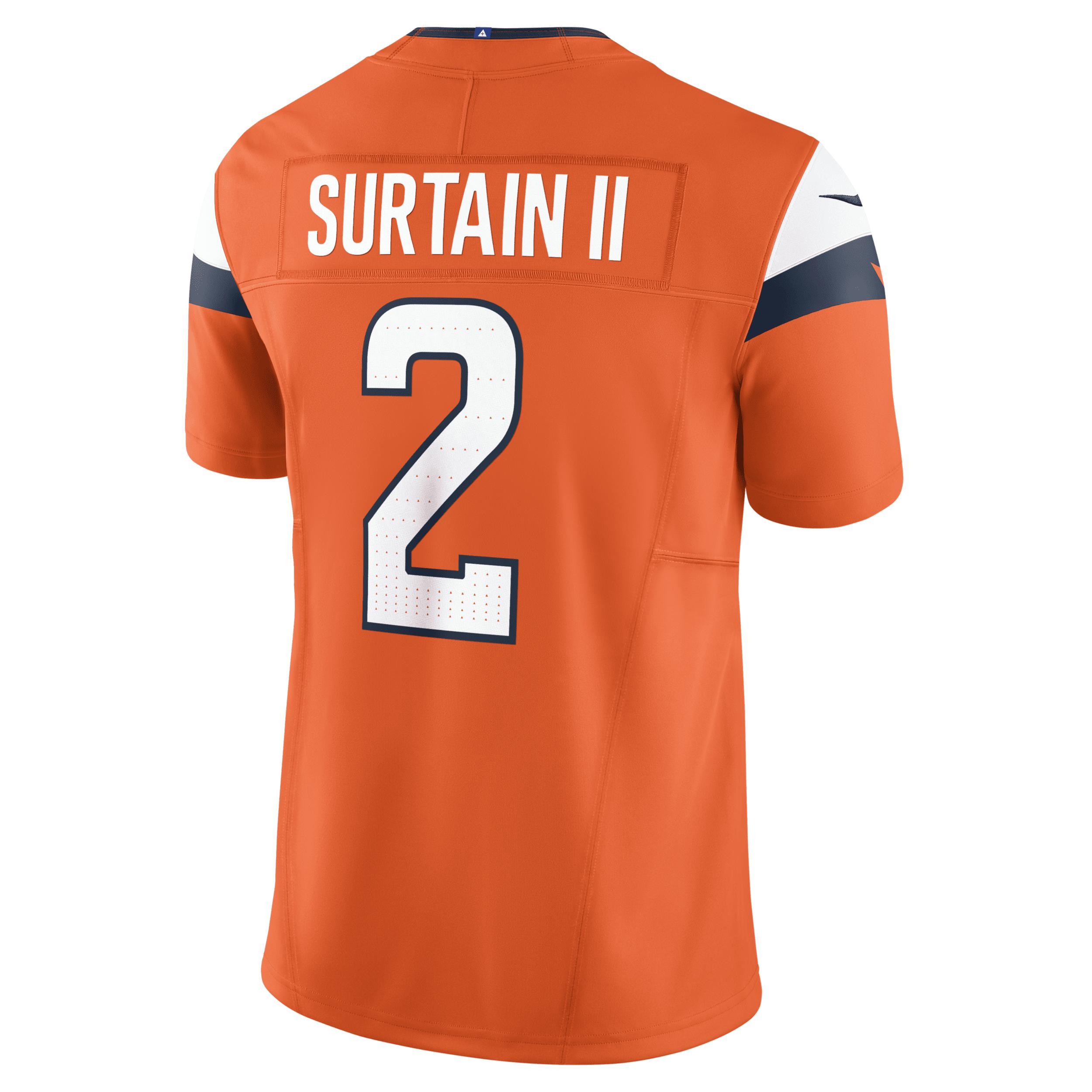 Men's Nike Patrick Surtain II Orange Denver Broncos Vapor F.U.S.E. Limited Jersey, Size: XL Product Image