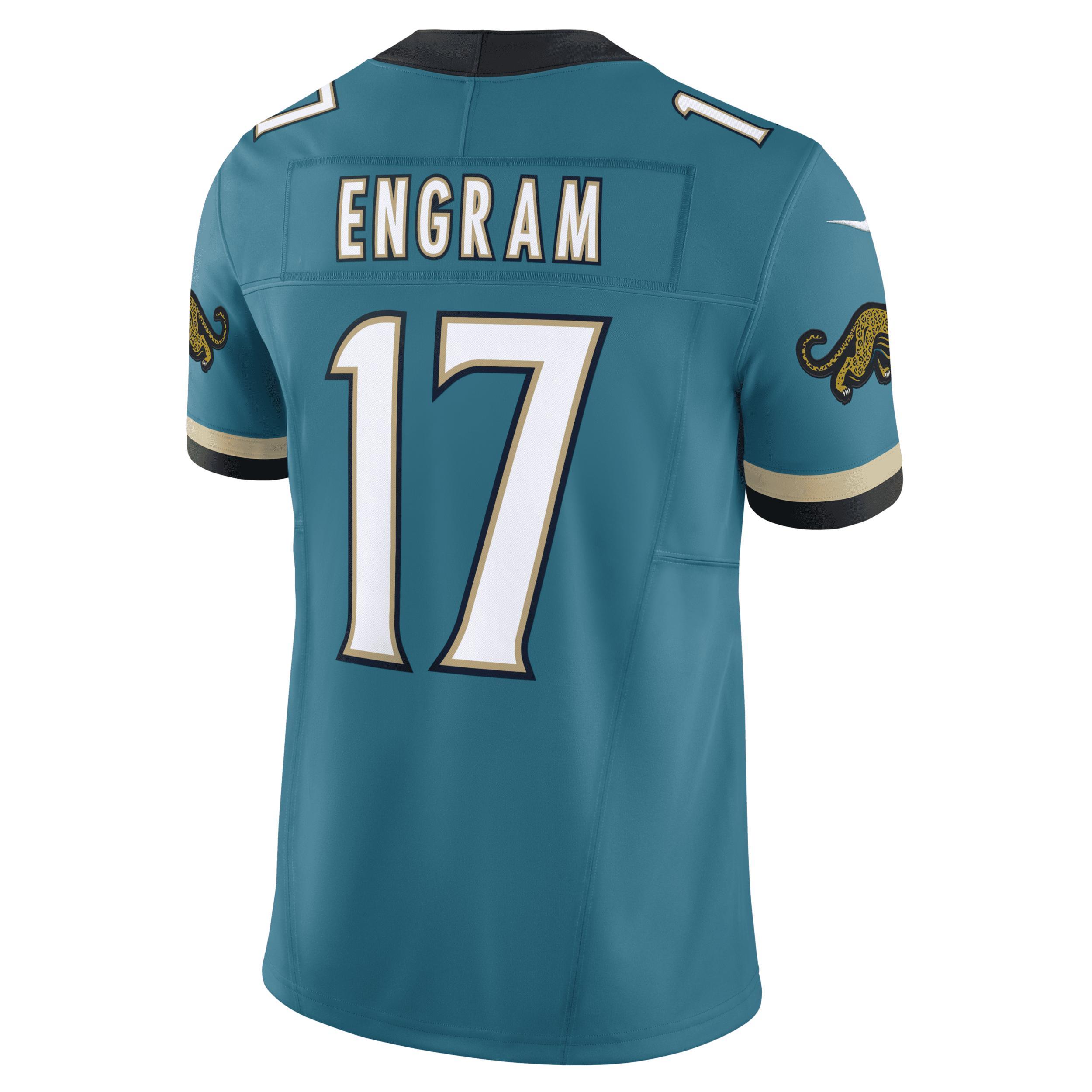 Men's Nike Evan Engram Teal Jacksonville Jaguars Prowler Throwback Vapor F.U.S.E. Limited Jersey, Size: 2XL, Blue Product Image